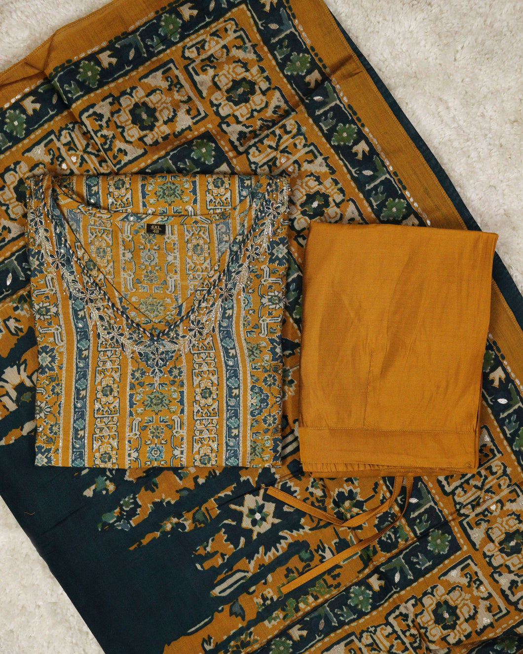 Muslin Silk Kurti Set -4642