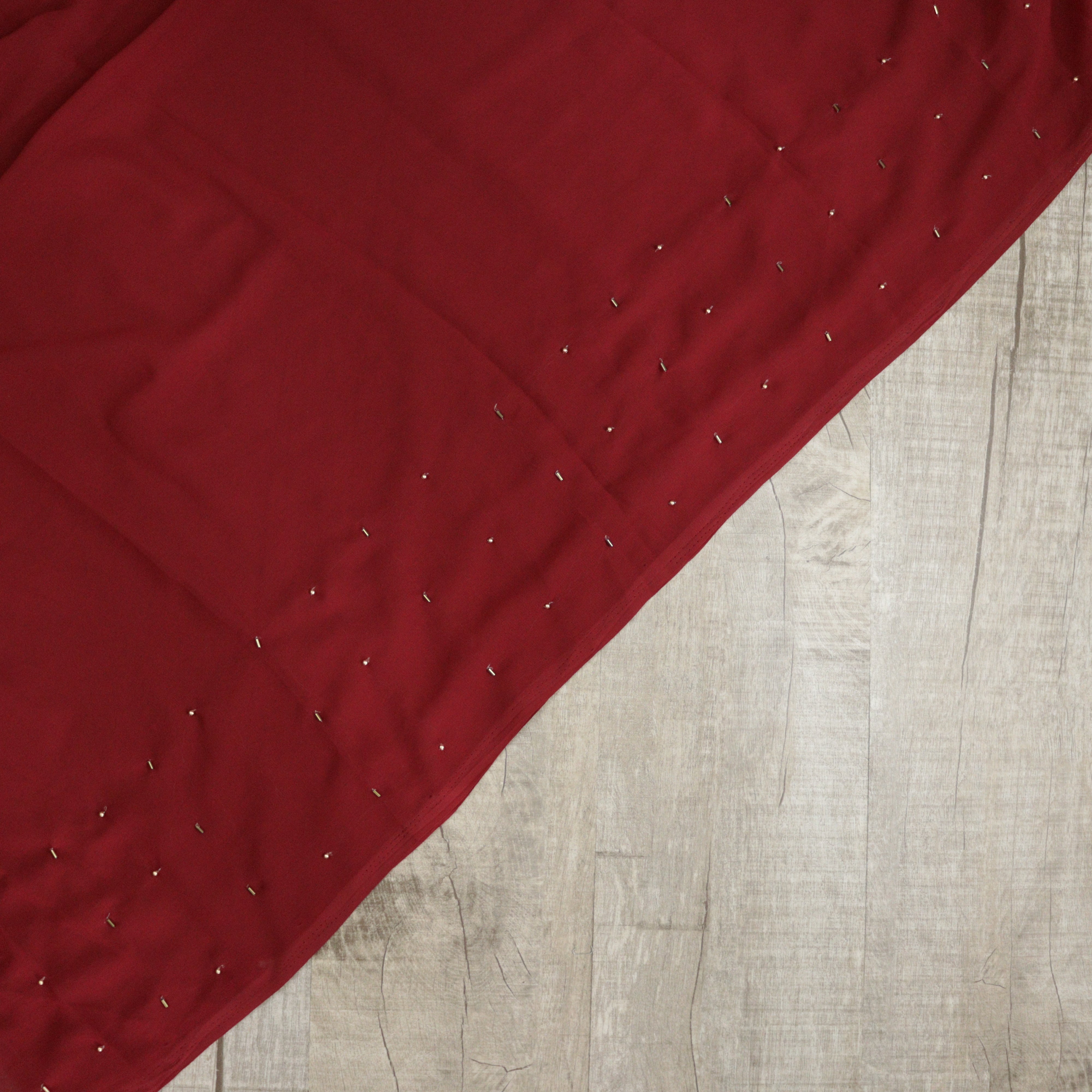 Load image into Gallery viewer, Crimson Colour Faux Georgette Unstitched suit-3426
