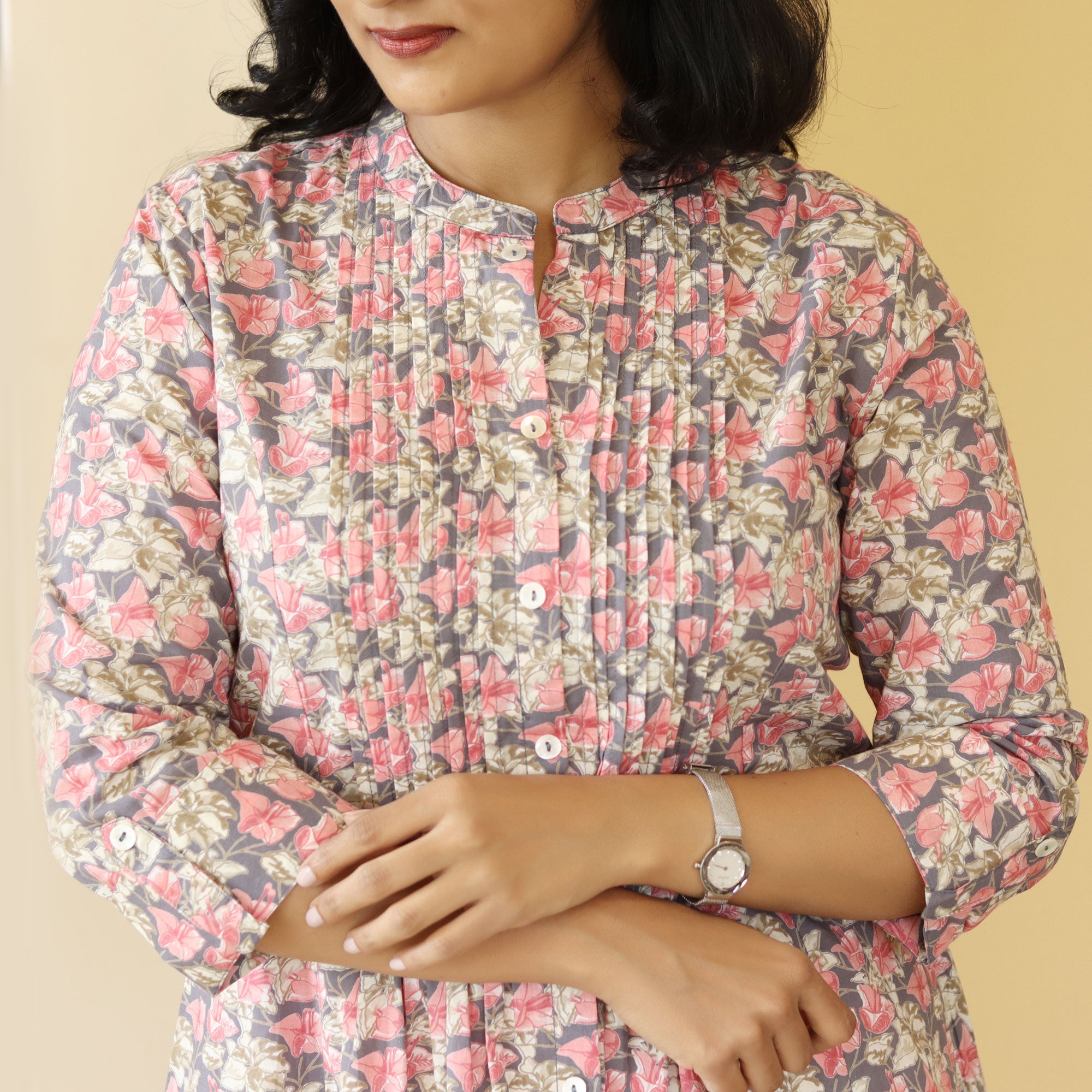Load image into Gallery viewer, Printed Cotton Kurti-3522
