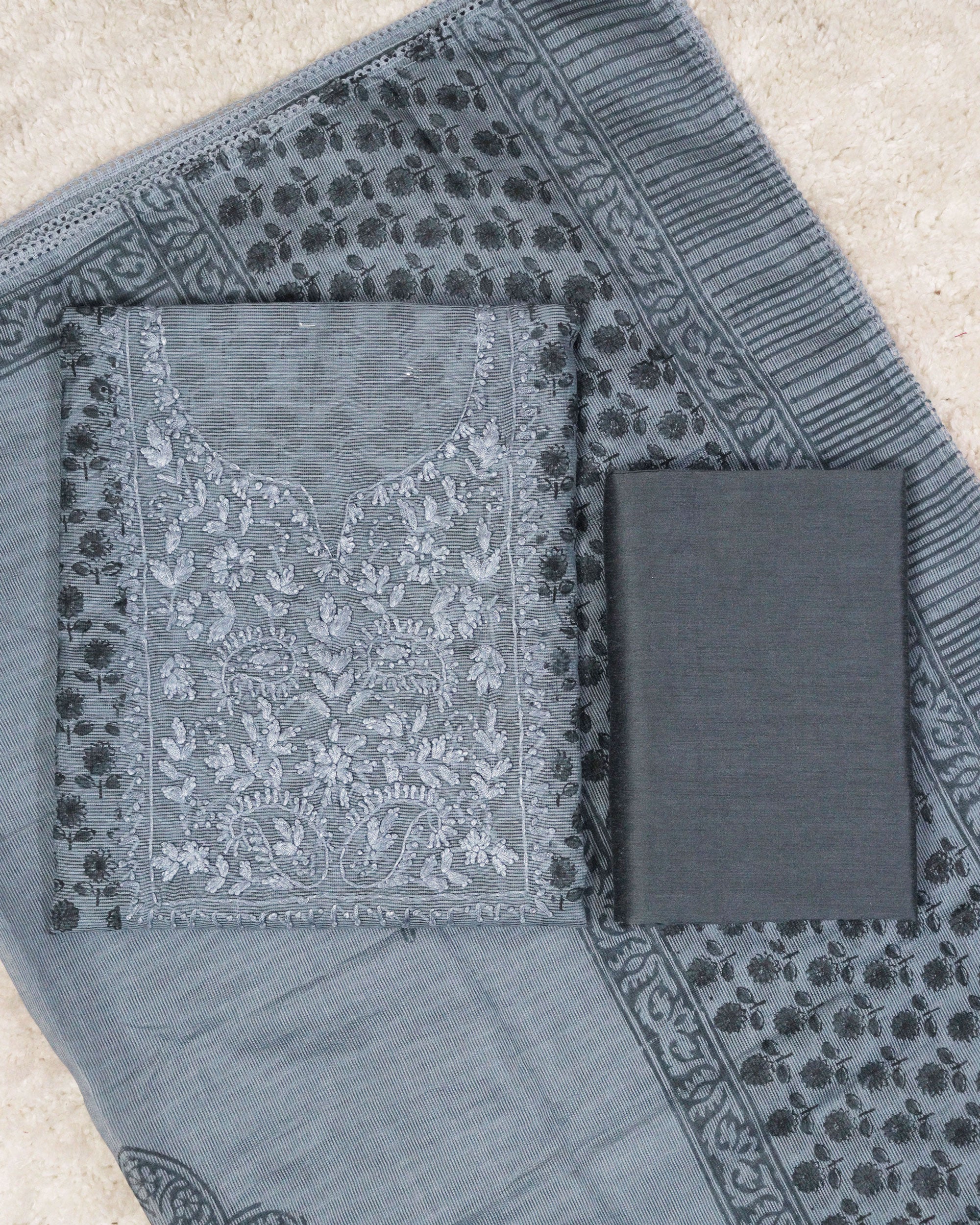 Load image into Gallery viewer, Net Kota Unstitched Suit-0090
