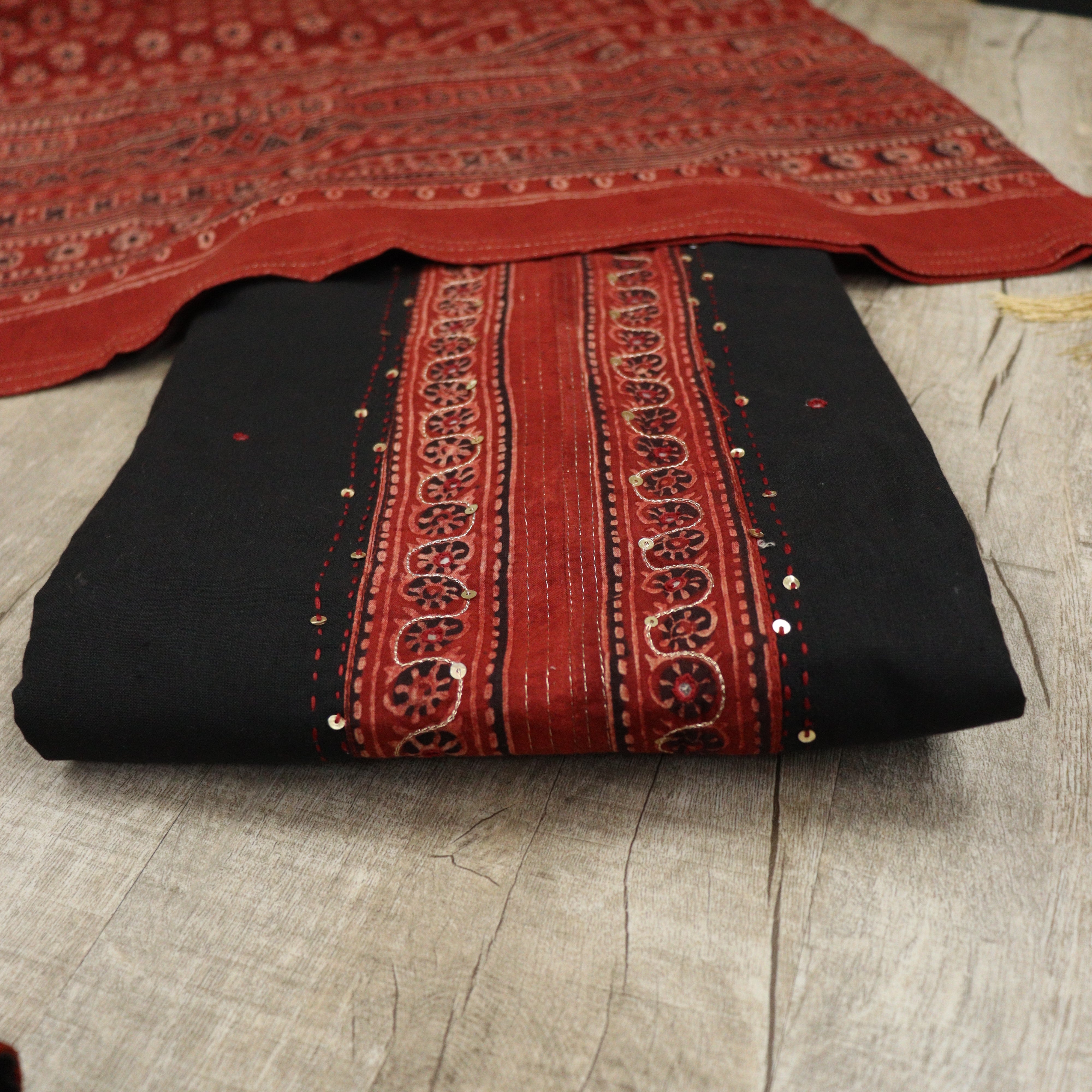 Load image into Gallery viewer, Pure Cotton Ajrakh Suit- 3444
