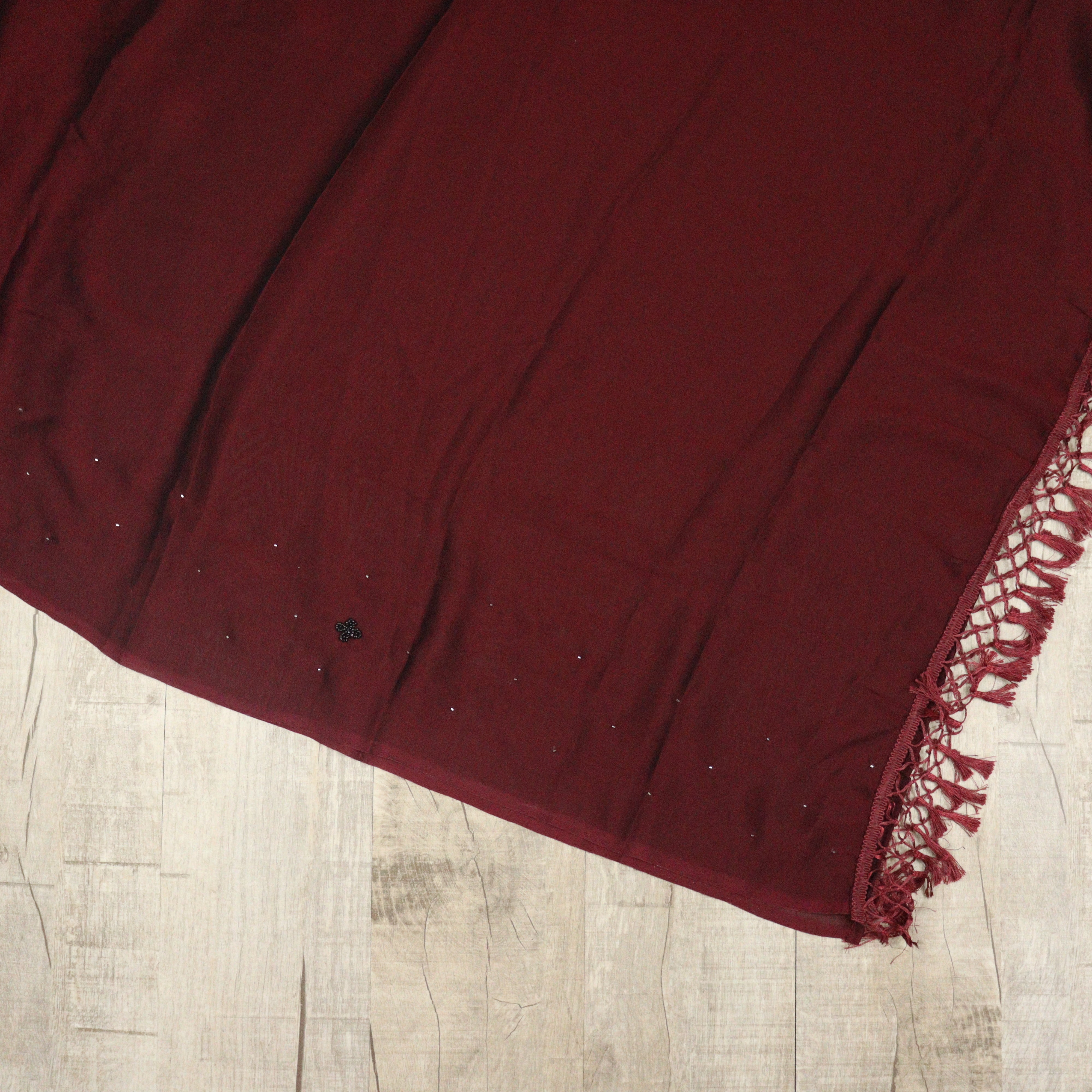 Load image into Gallery viewer, Wine Red Vichitra Silk Suit- 3427
