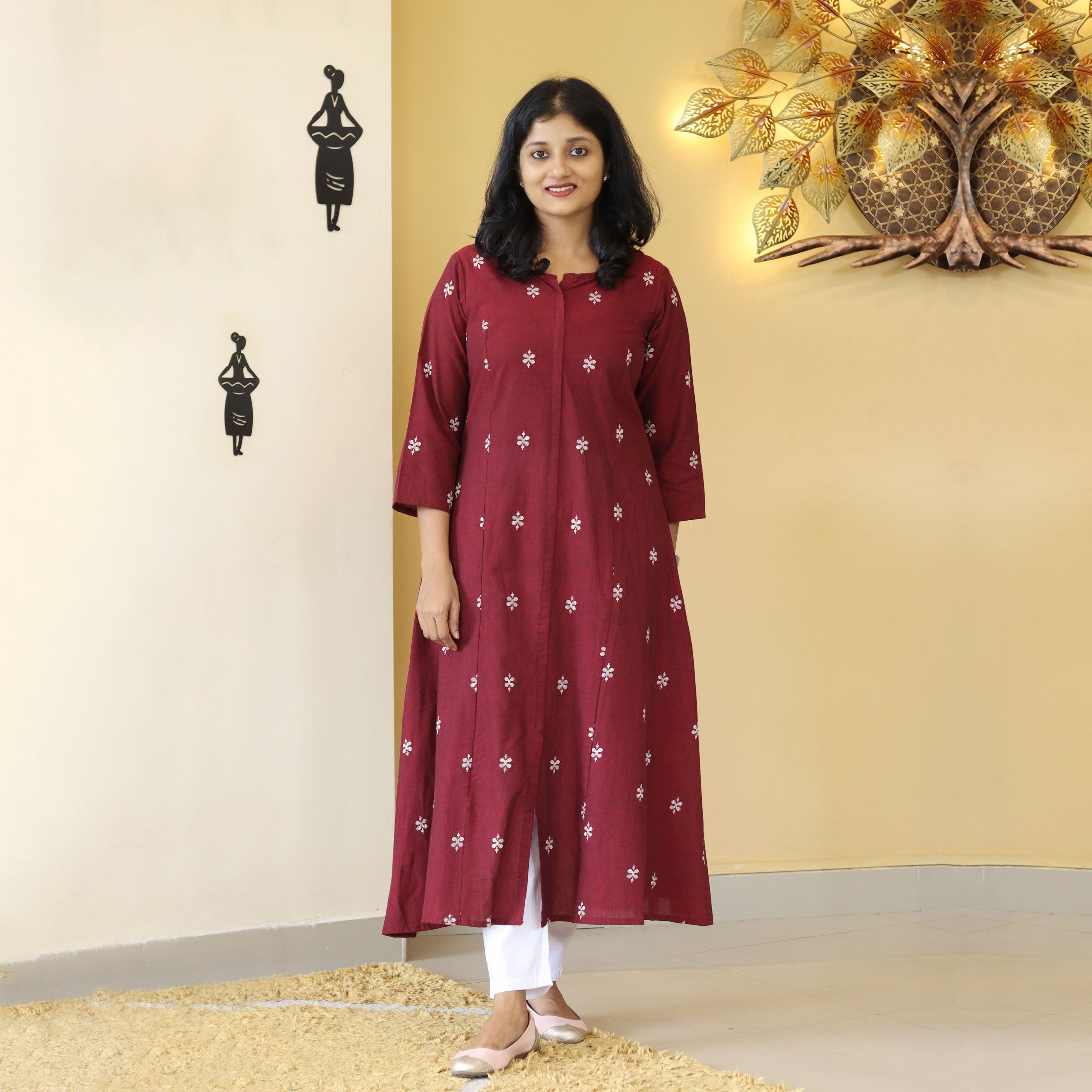Load image into Gallery viewer, Pure Cotton Kurti-4222
