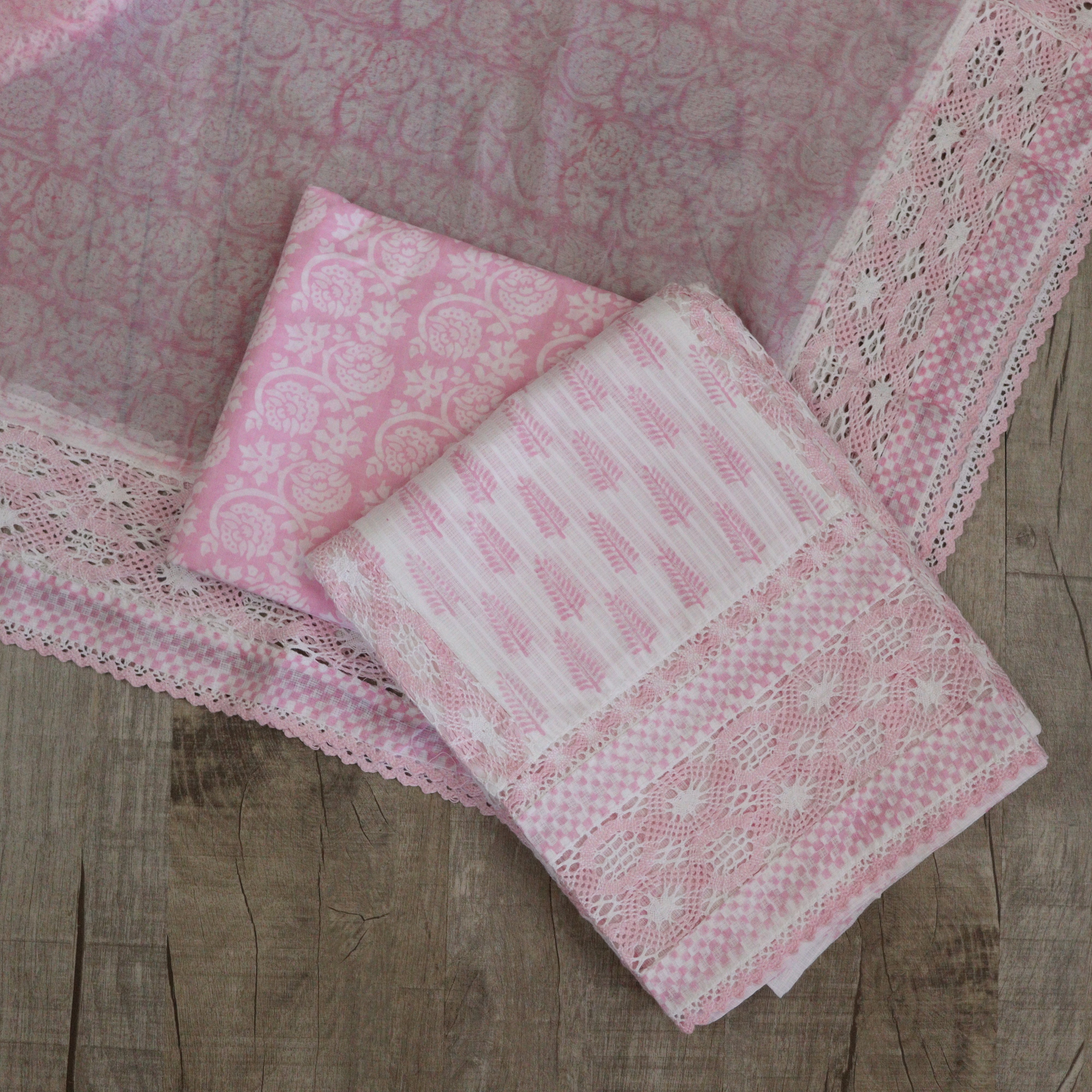 Load image into Gallery viewer, Off white Baby pink pure Kota Suit- 3462
