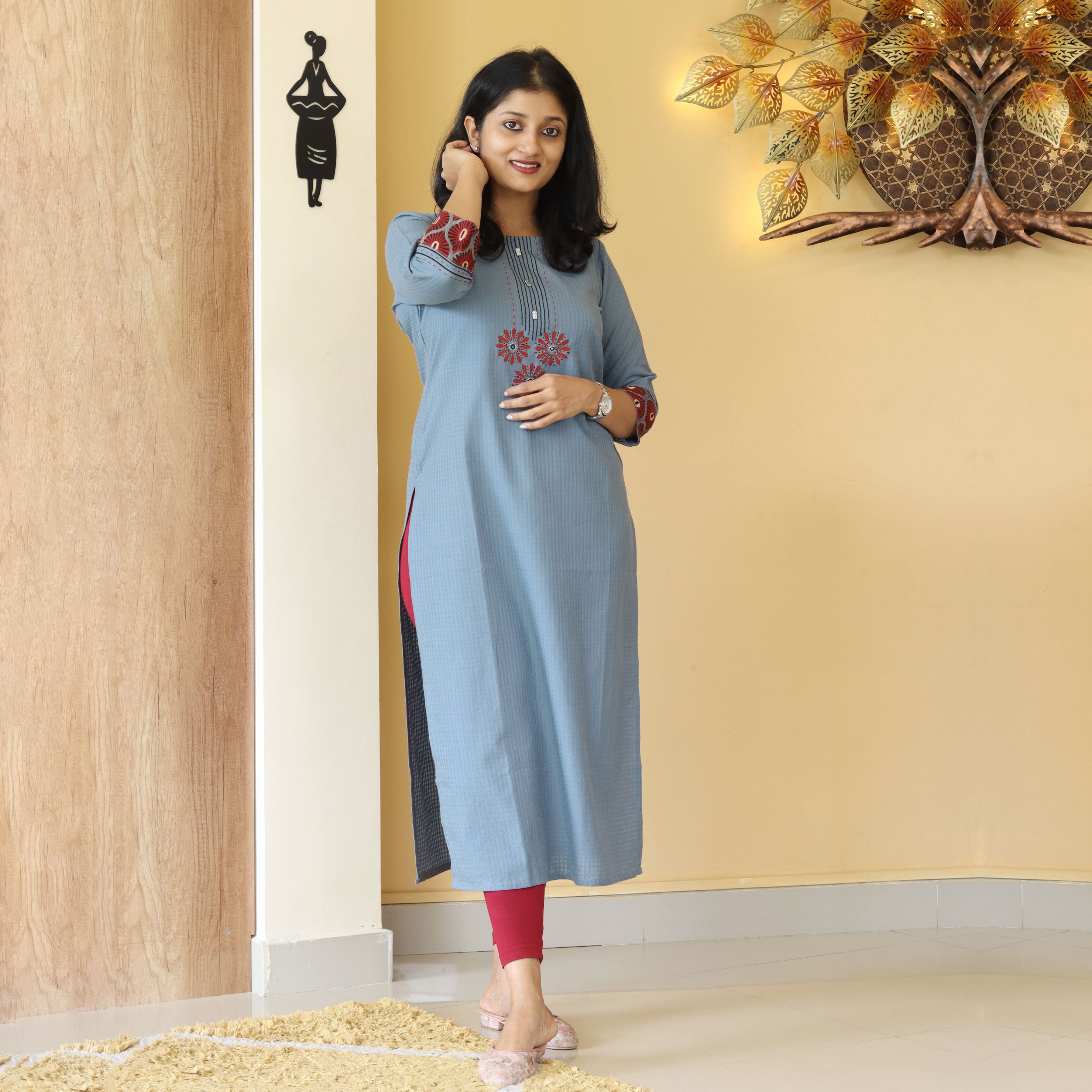 Load image into Gallery viewer, Pure Cotton Kurti-4260
