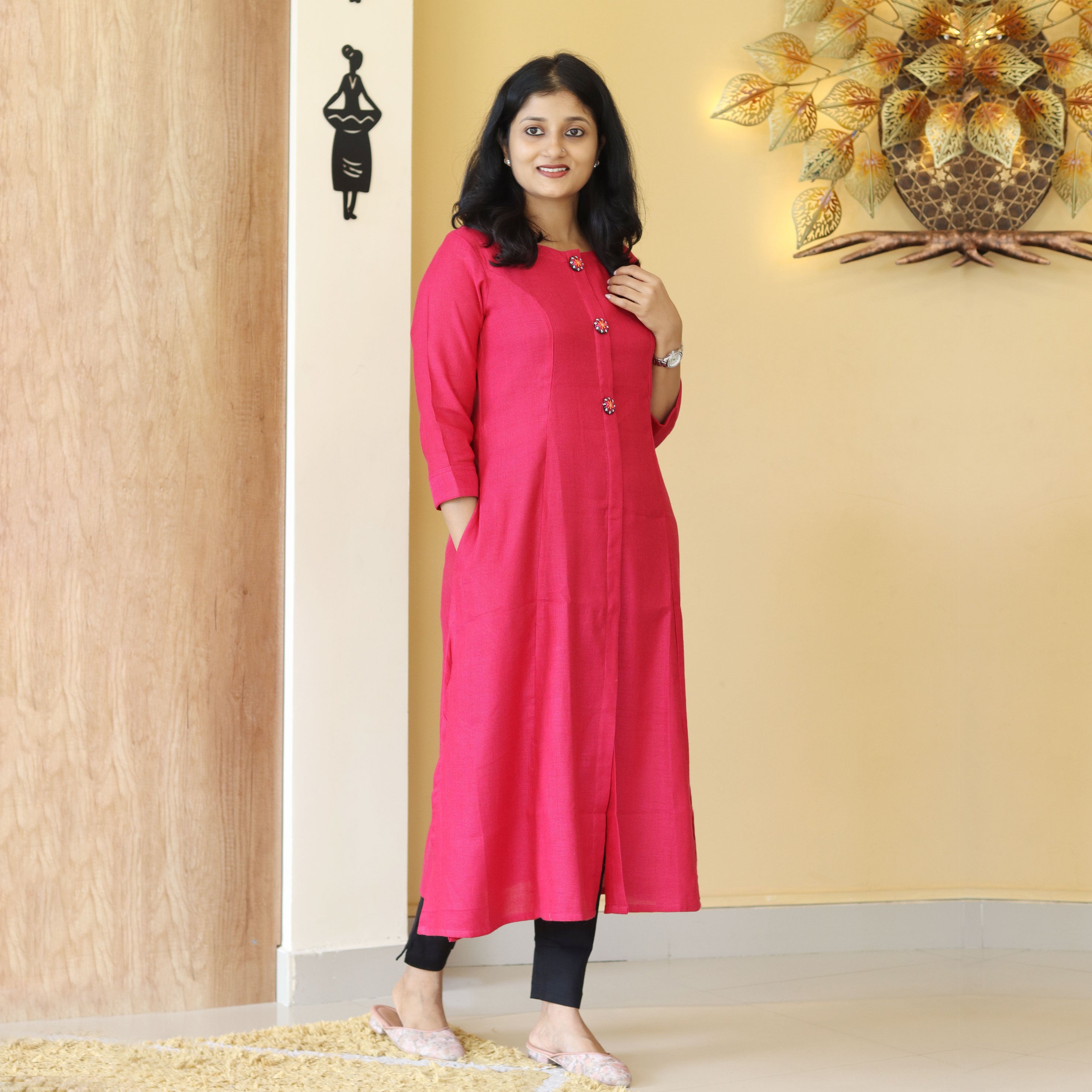 Load image into Gallery viewer, Pure cotton kurti-4244
