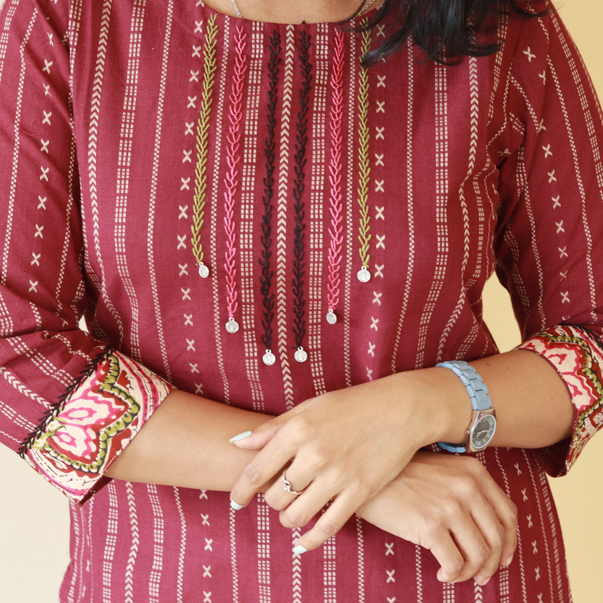 Load image into Gallery viewer, Pure Cotton Kurti- 4281
