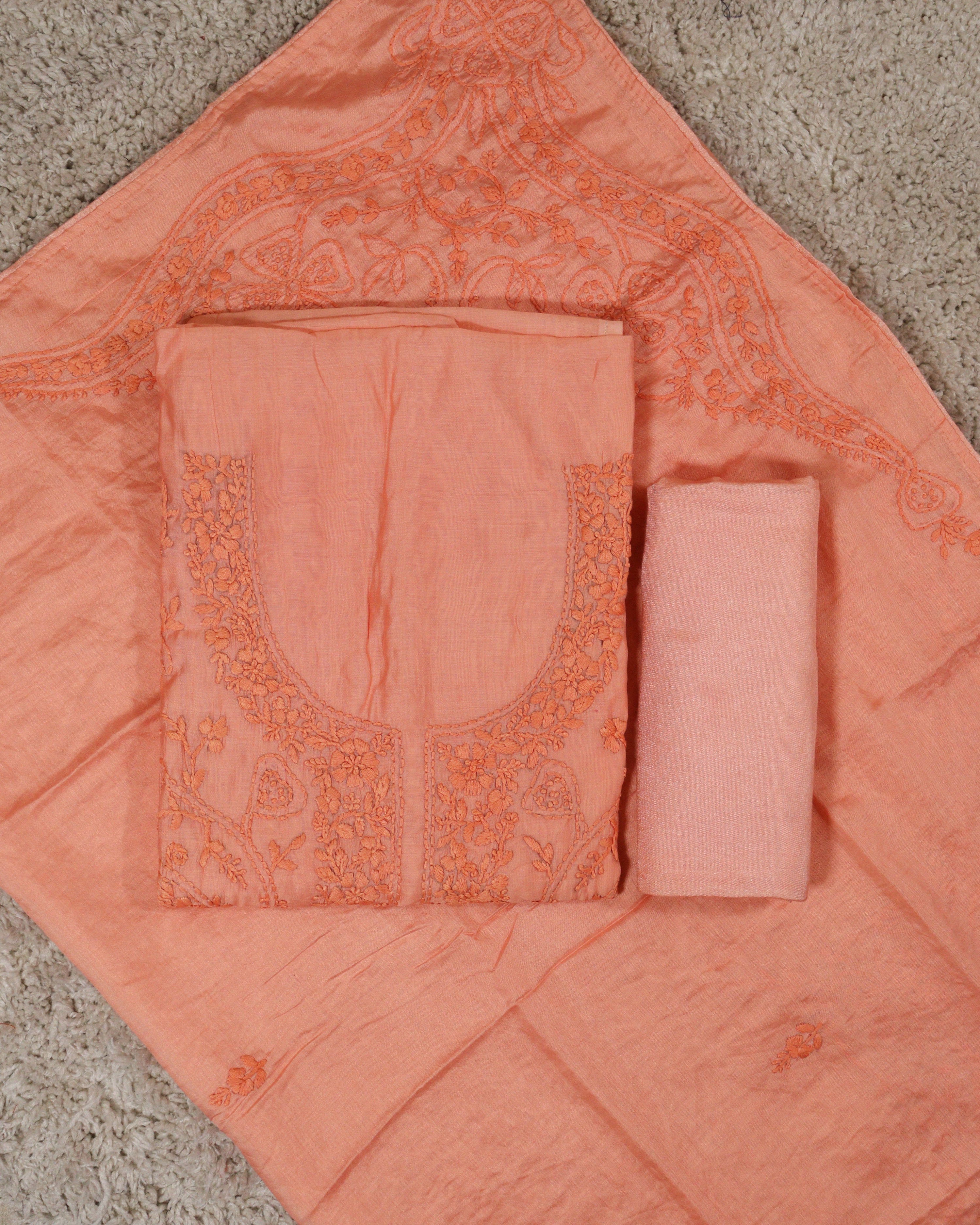 Load image into Gallery viewer, Mul Chanderi Unstitced- 5621
