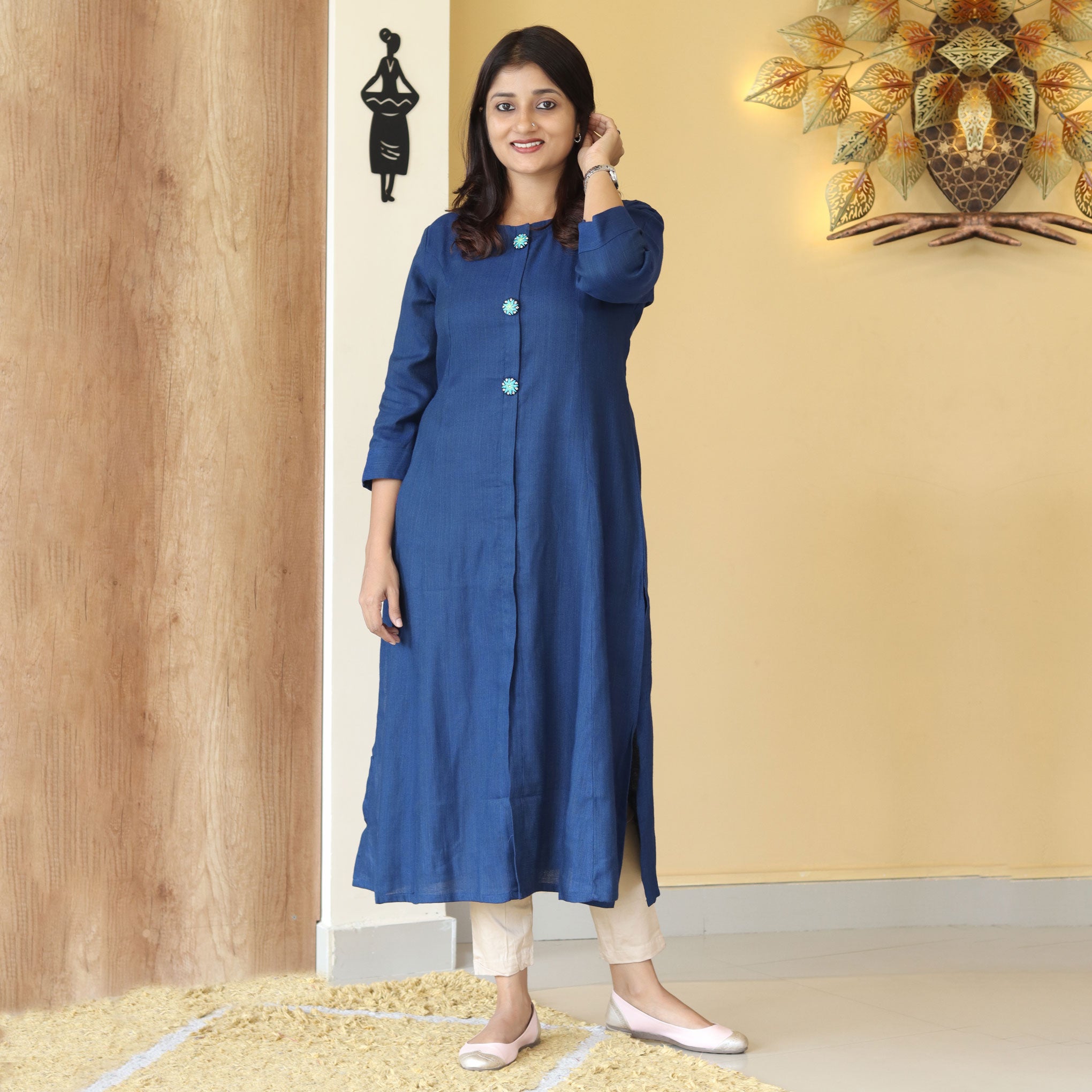 Load image into Gallery viewer, Pure Cotton Kurti-4244
