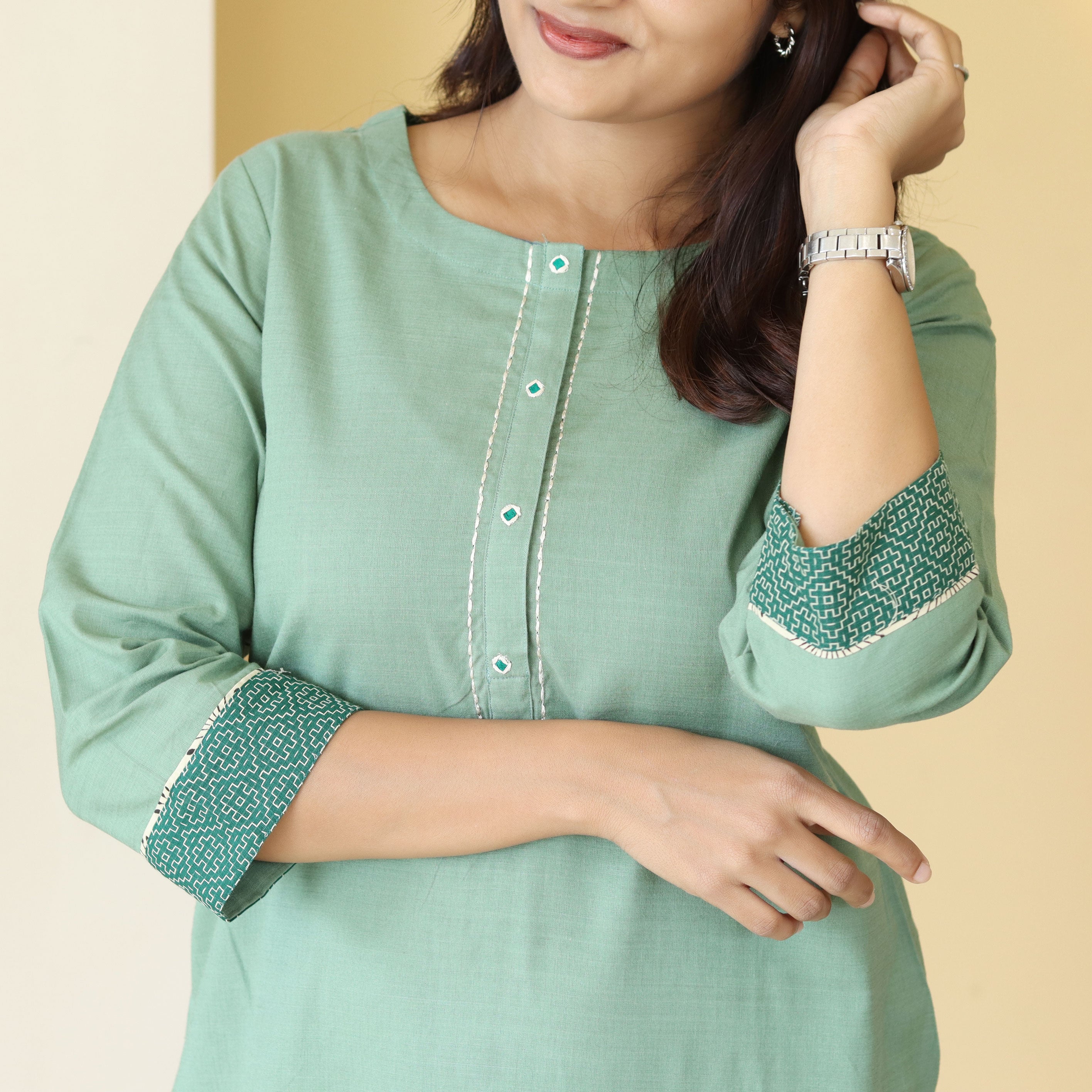 Load image into Gallery viewer, Pure Cotton Kurti-3662
