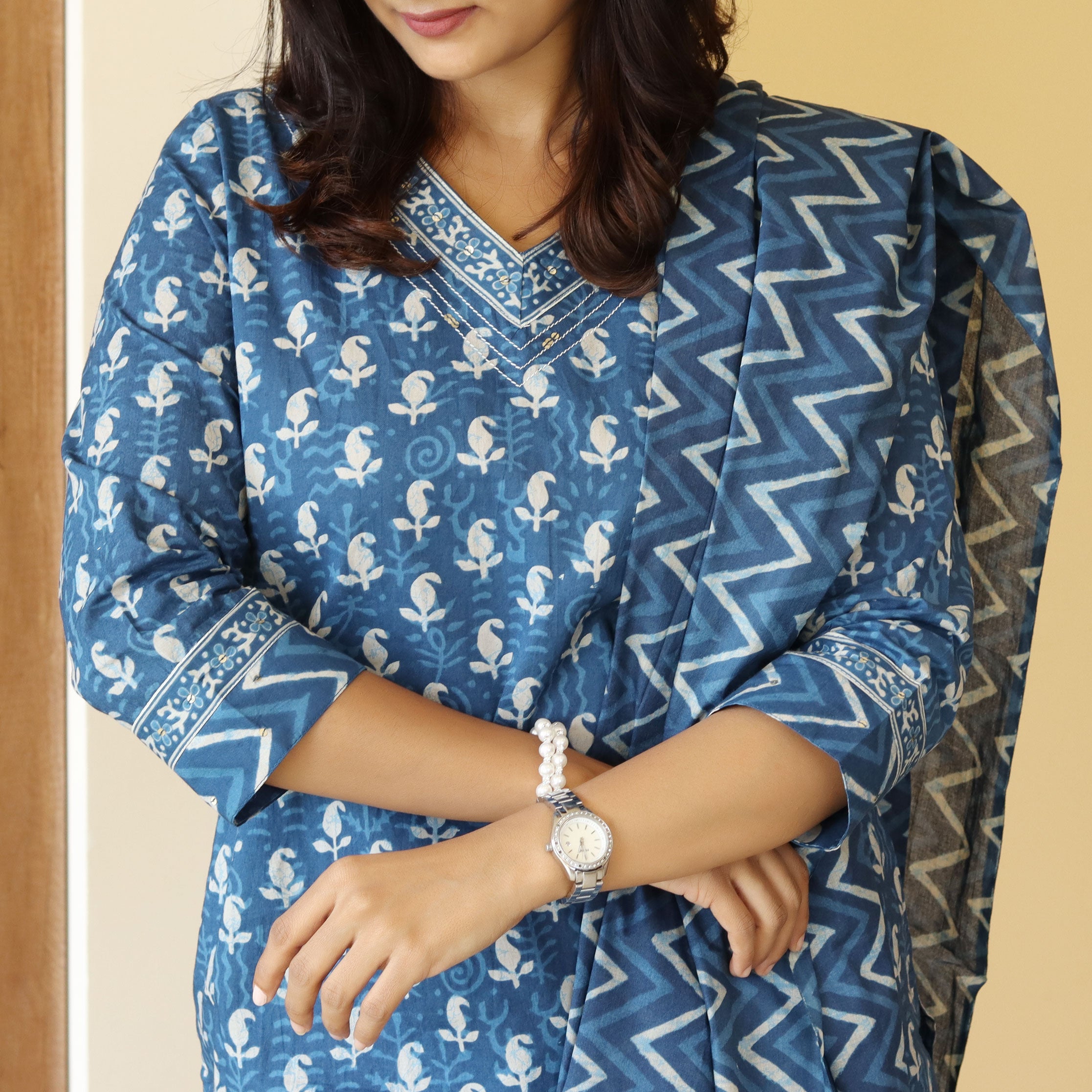 Load image into Gallery viewer, Pure Cotton Kurti Set - 4320
