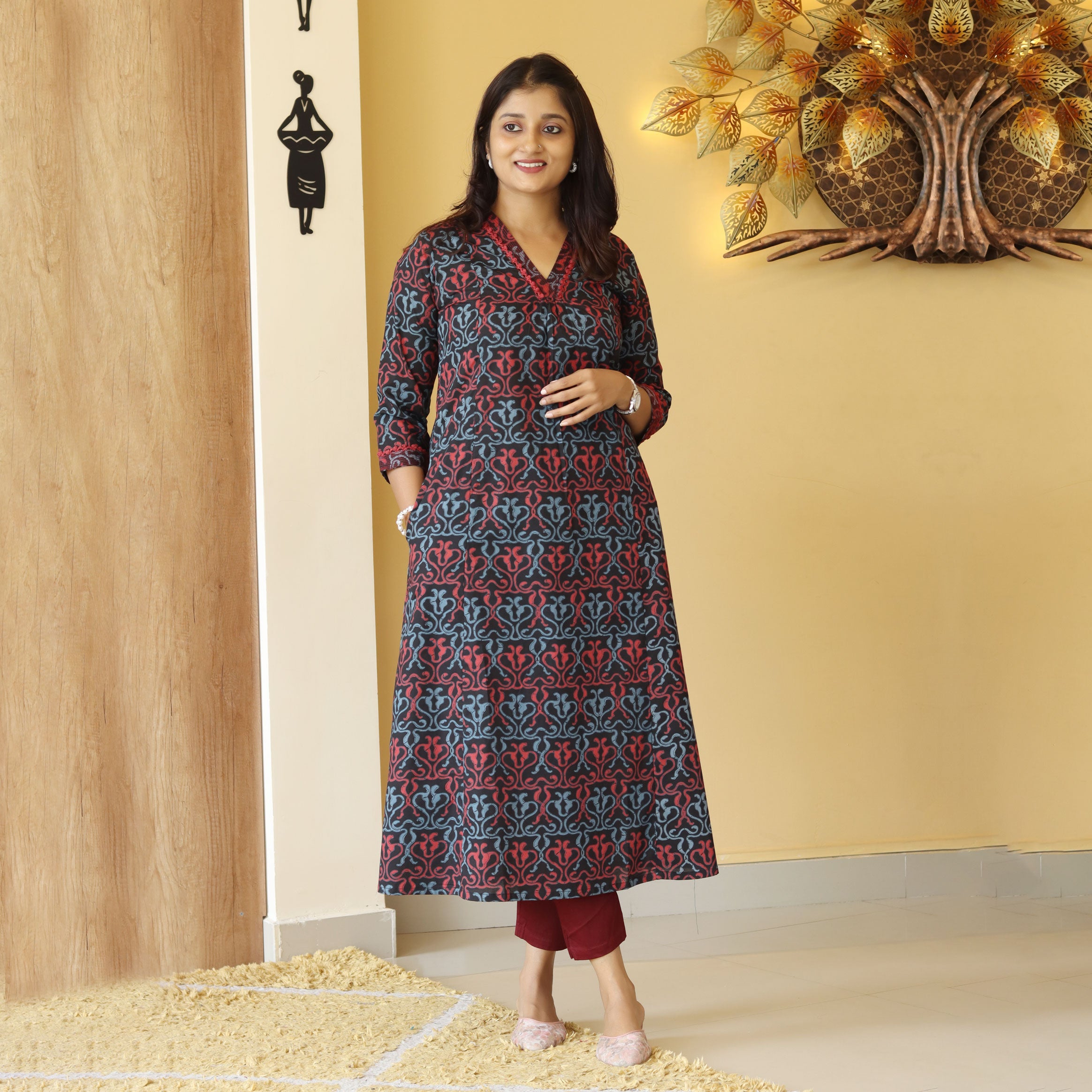 Load image into Gallery viewer, Pure Cotton Printed Kurti-4315
