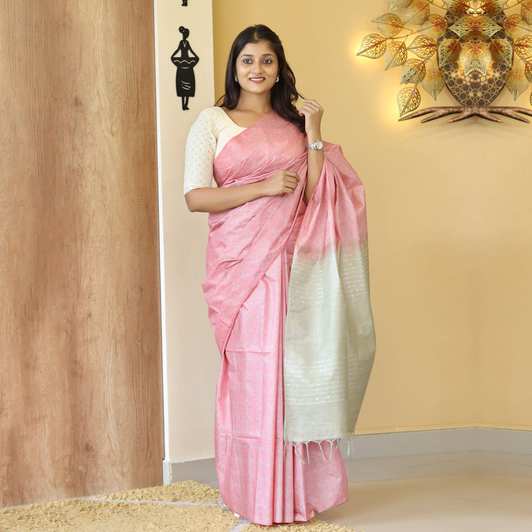 Semi Tussar Silk Saree-4339 (PRE-ORDER)