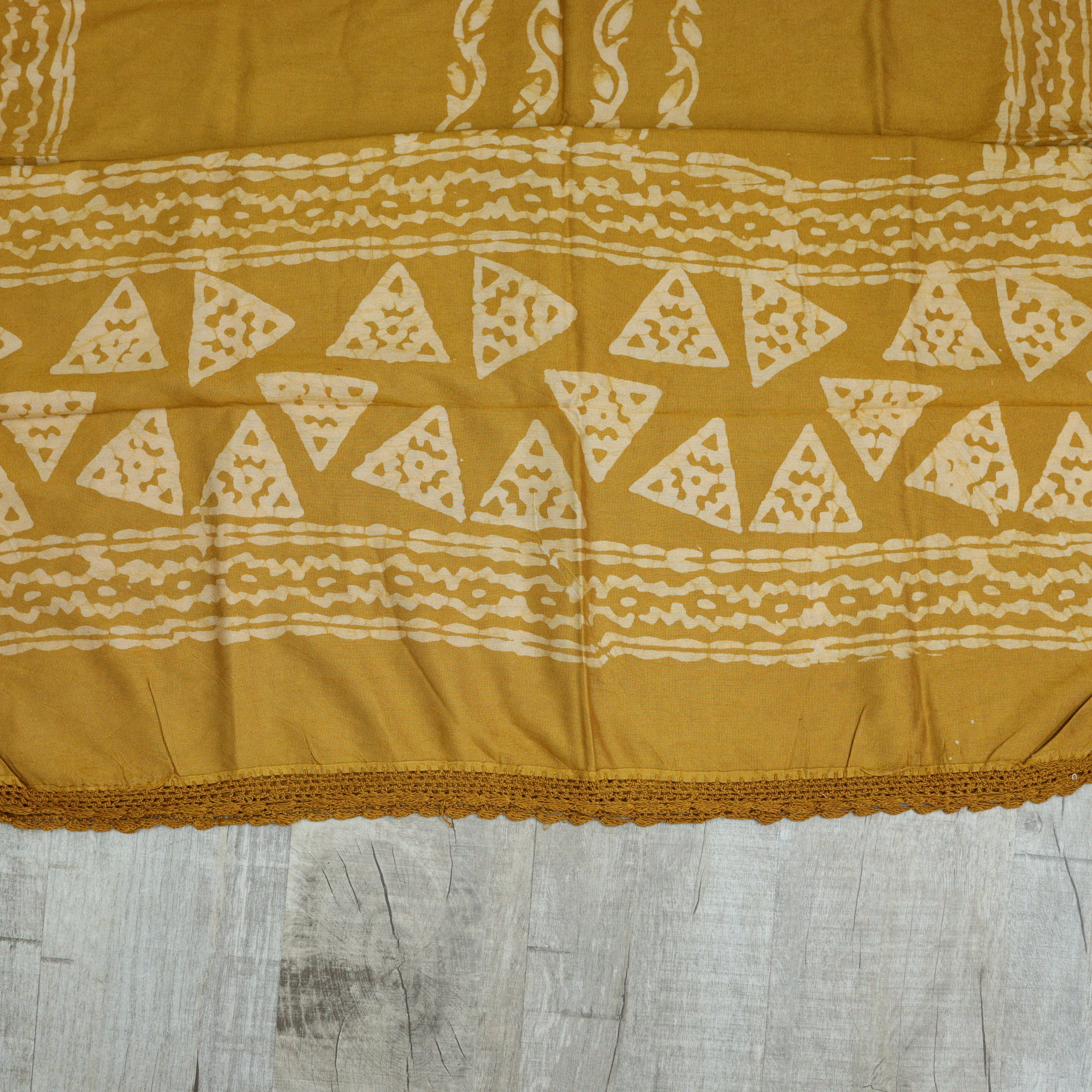 Load image into Gallery viewer, Off White And Turmeric Yellow Chanderi Silk Unstitched Suit-3500
