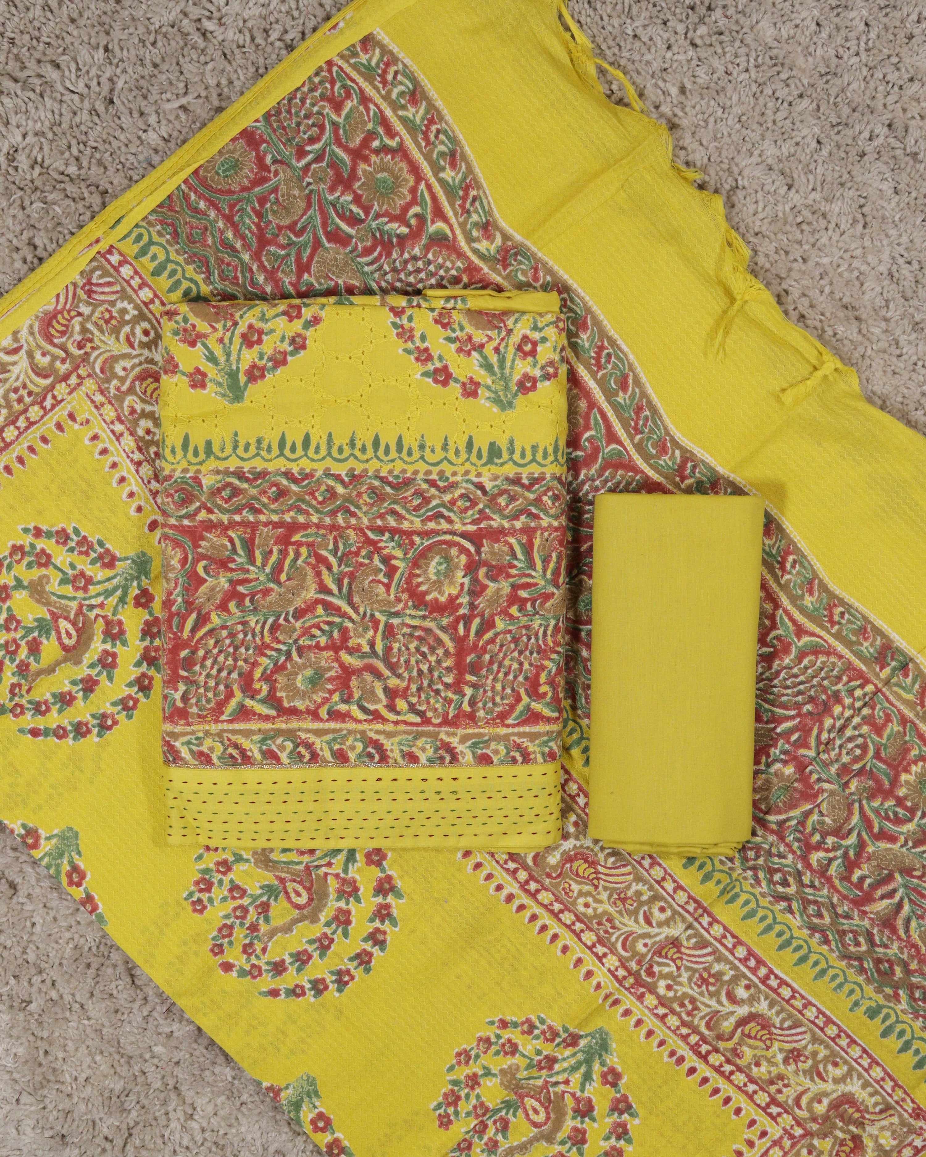 Load image into Gallery viewer, Cotton Unstitched Suit-5915
