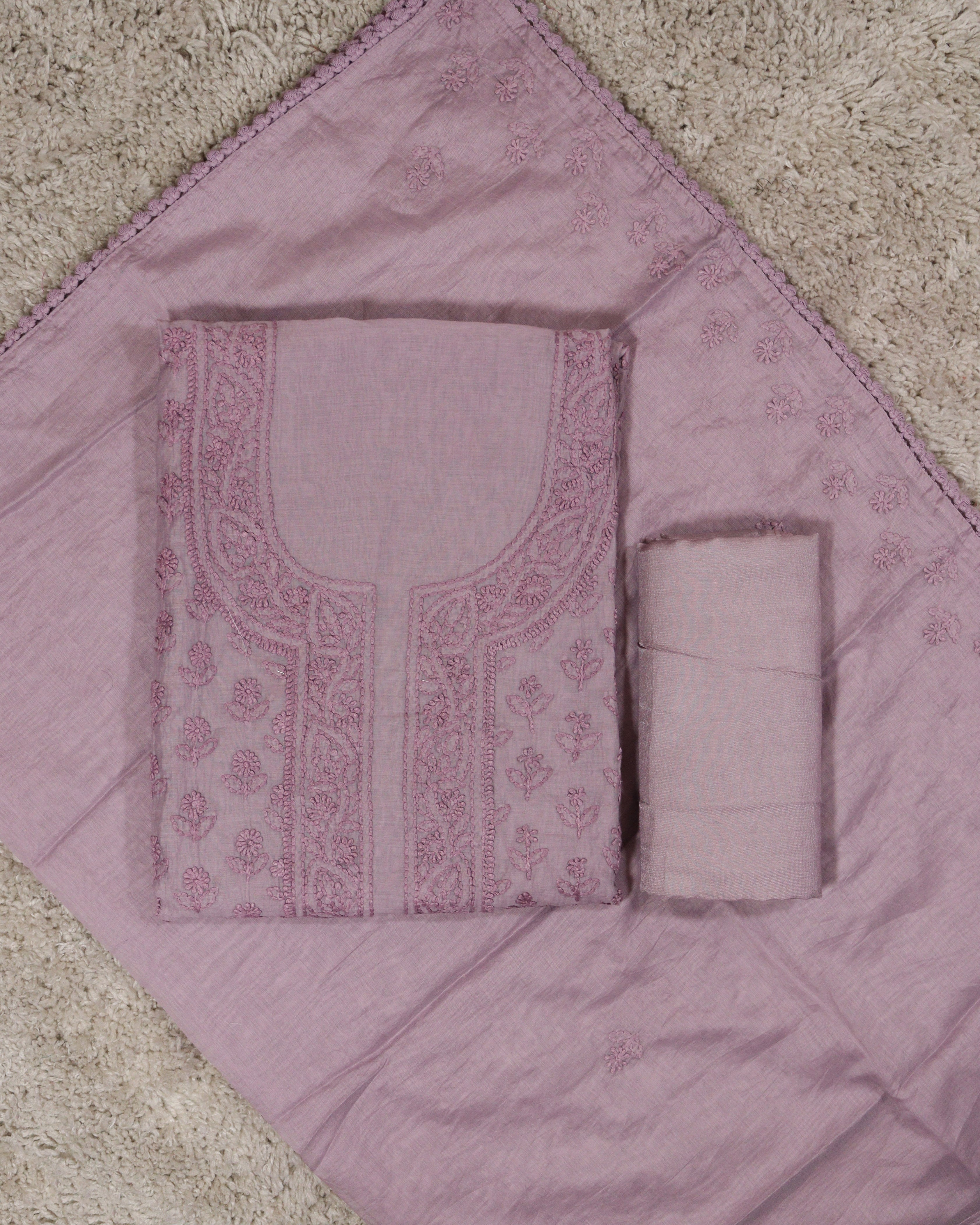 Load image into Gallery viewer, Mul Chanderi Unstitched Suit-5907
