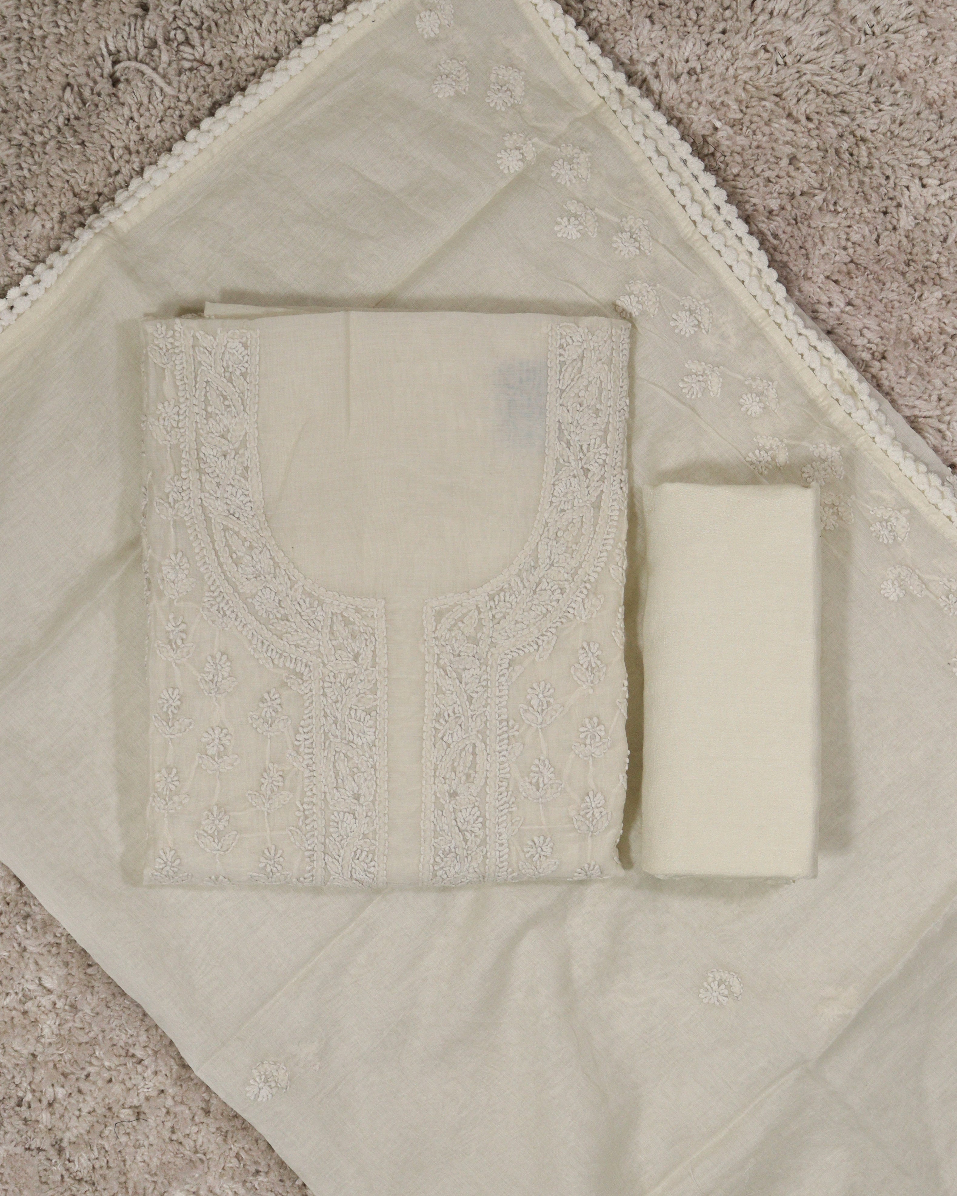 Load image into Gallery viewer, Mul Chanderi Unstitched Suit-5907
