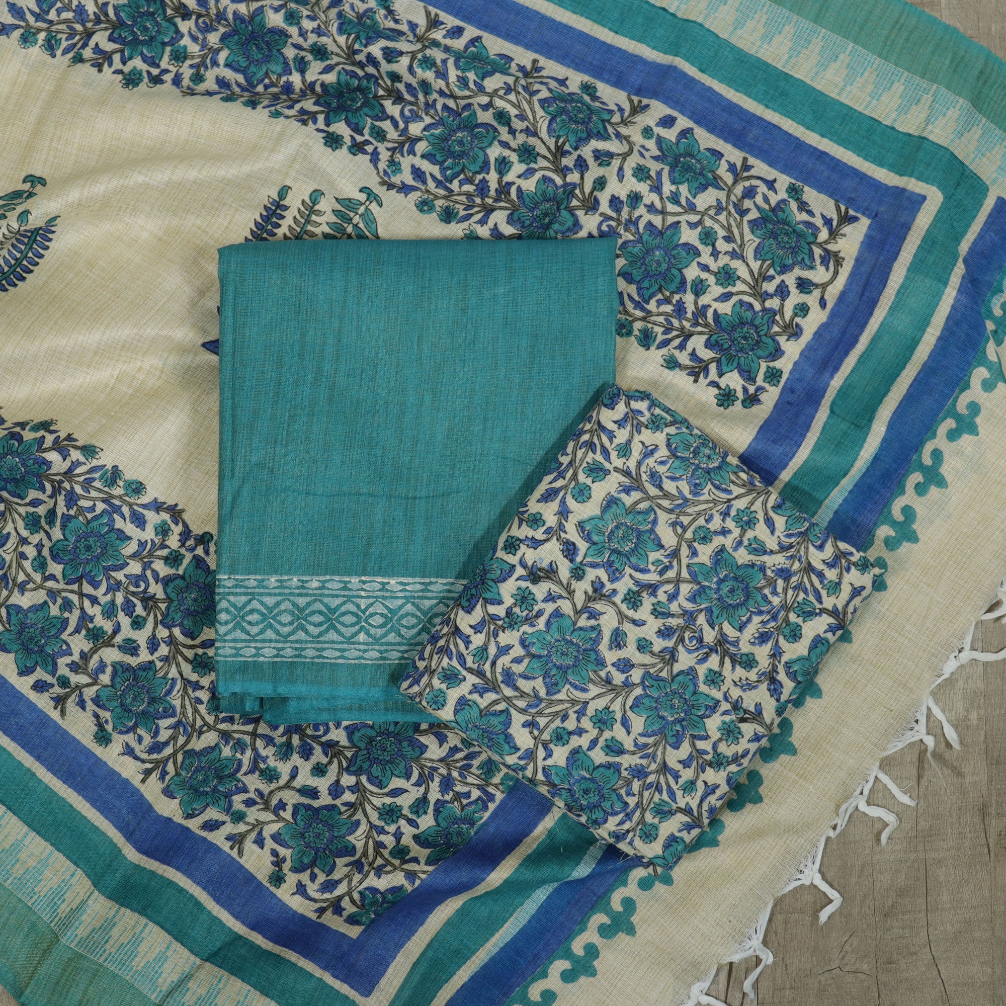 Load image into Gallery viewer, Khadi Cotton Unstitched Suit-4458
