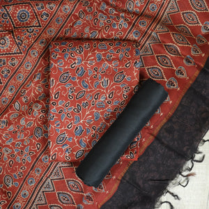Pure Maheswari Silk Unstitched Suit-4483
