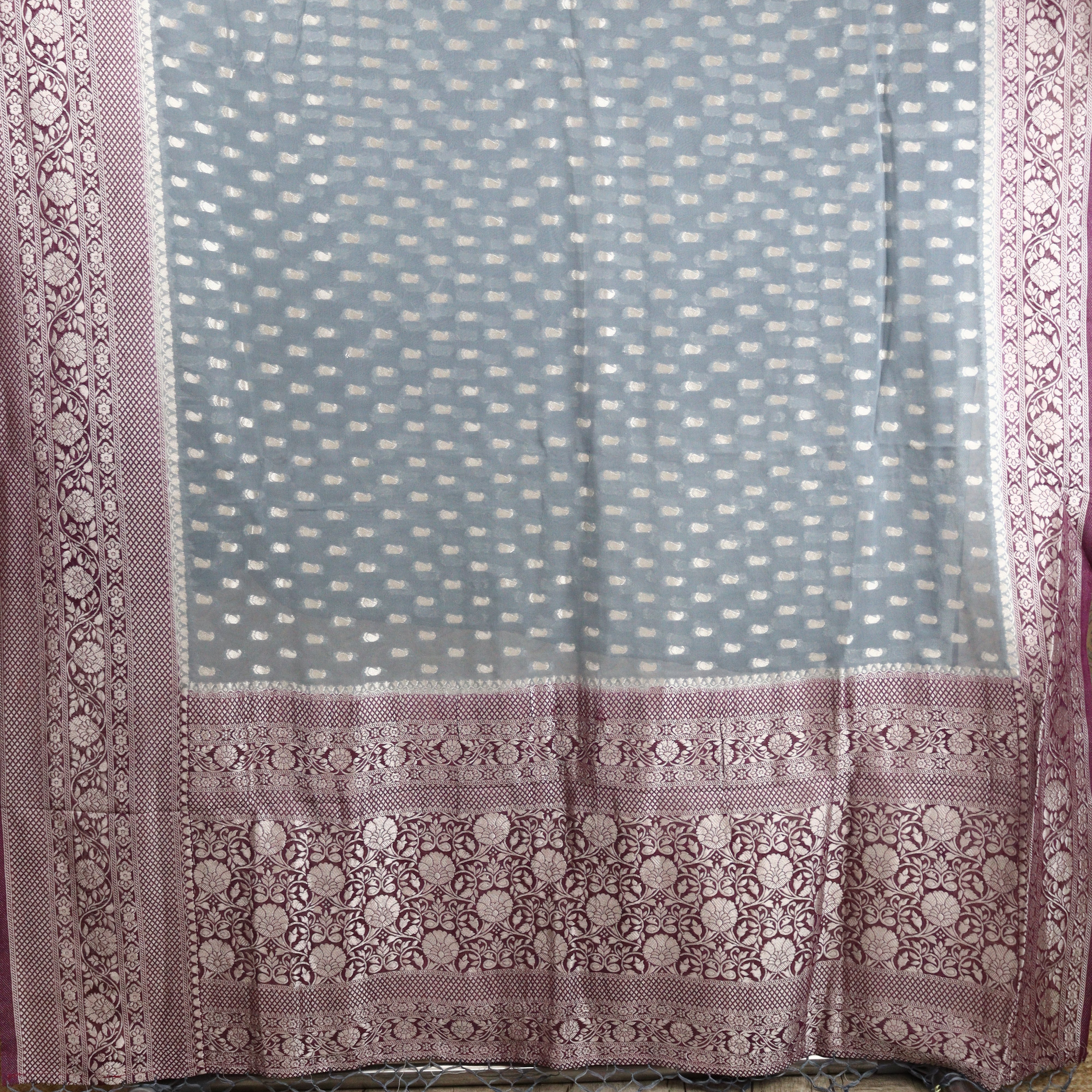 Load image into Gallery viewer, Banarasi Weaved Khaddi Georgette Saree- 3559:Prebooking

