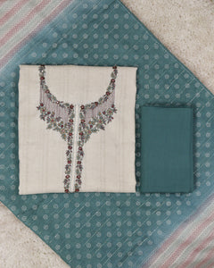 Pure Handloom khadi Cotton Unstitched Suit -2259