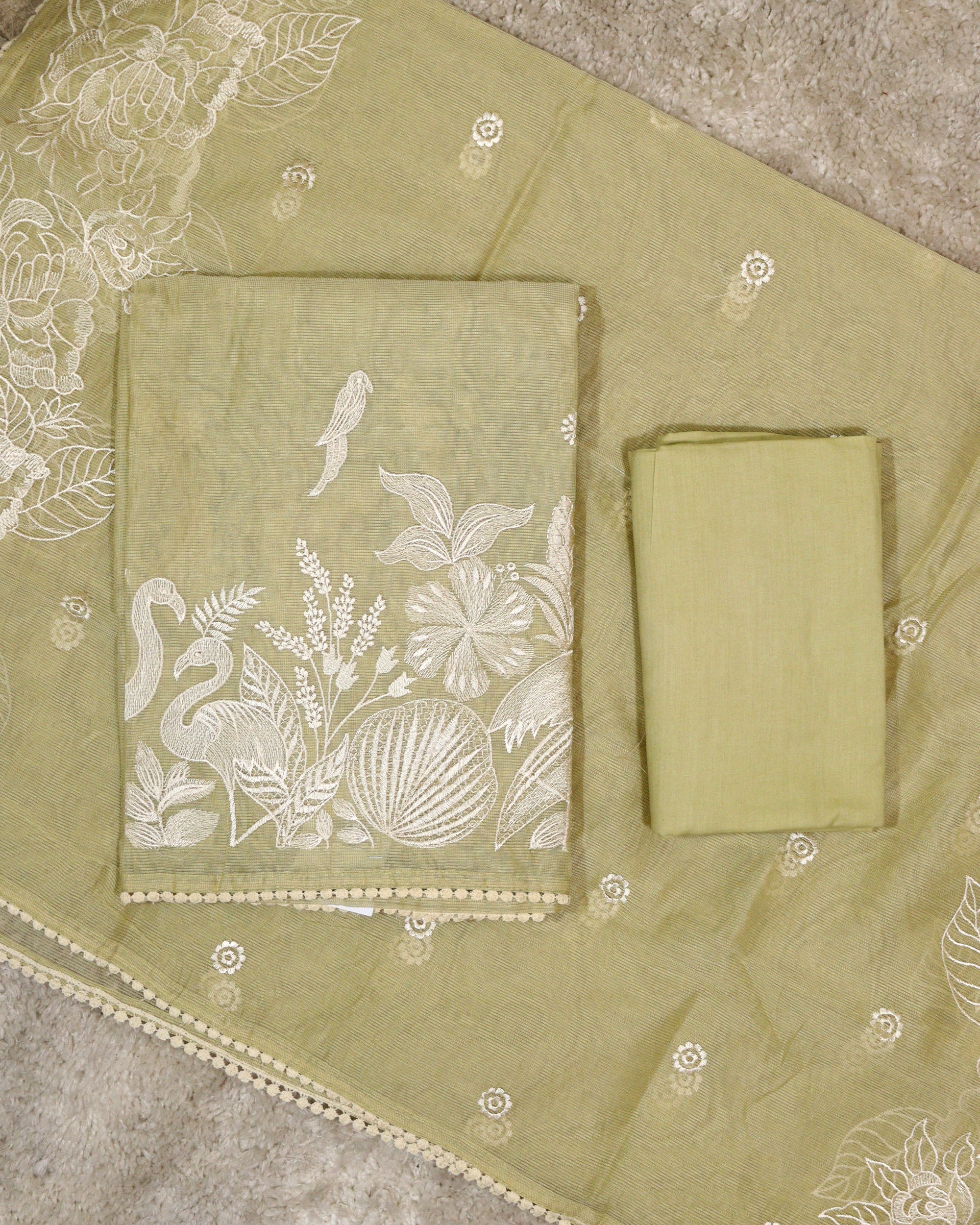 Load image into Gallery viewer, Net Kota Unstitched Suit-2255
