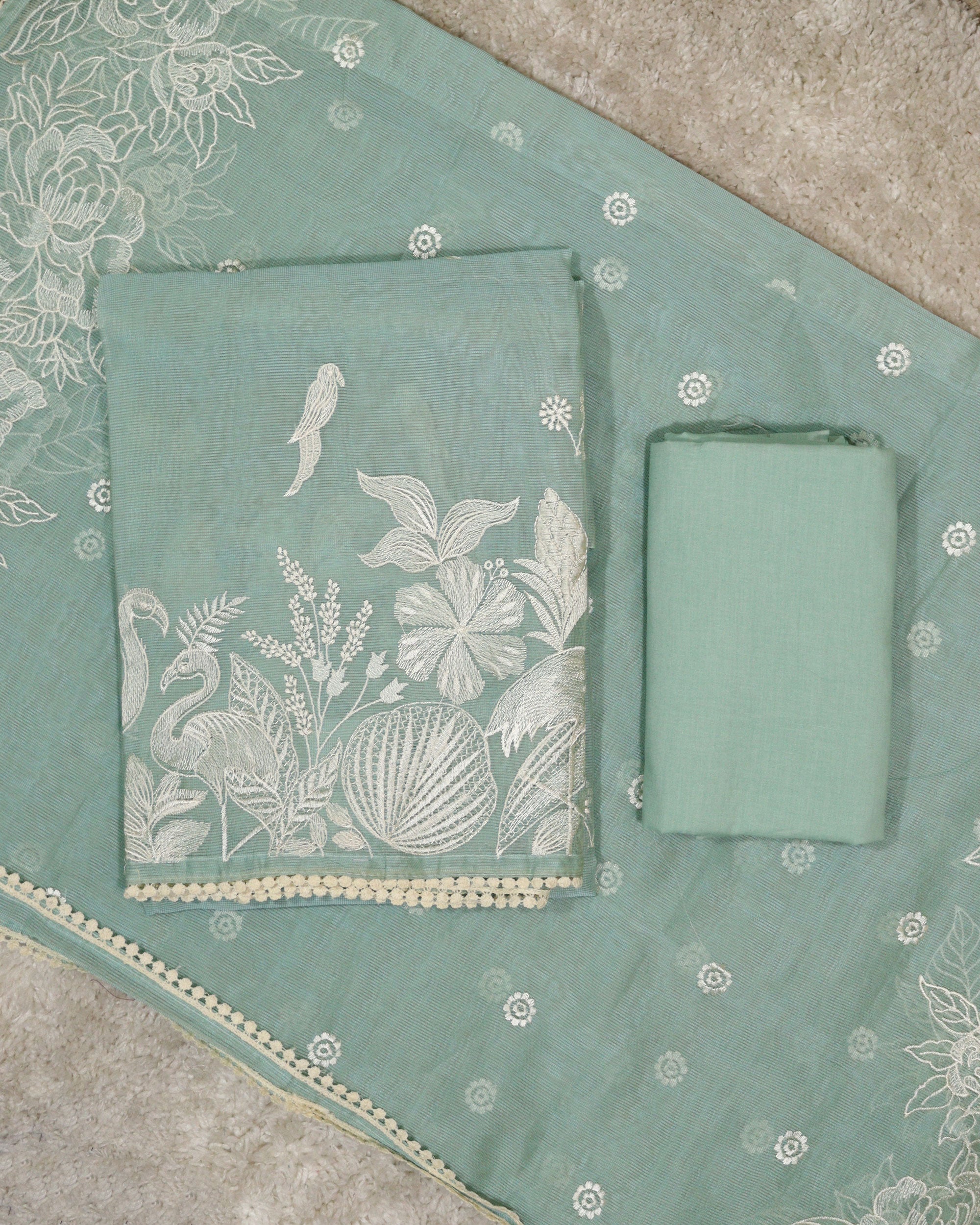 Load image into Gallery viewer, Net Kota Unstitched Suit-2255
