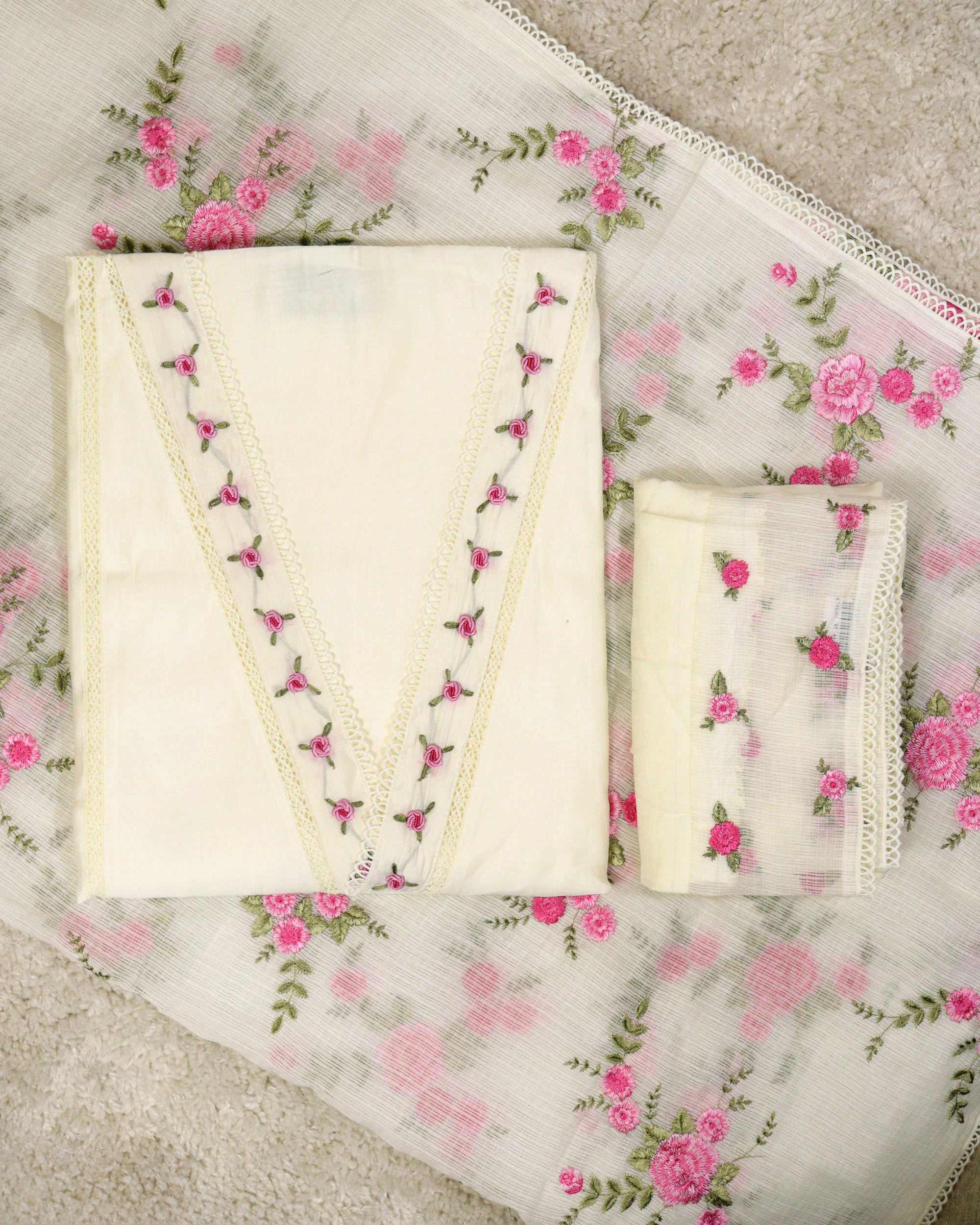 Load image into Gallery viewer, Chanderi Silk Unstitched Suit- 2254
