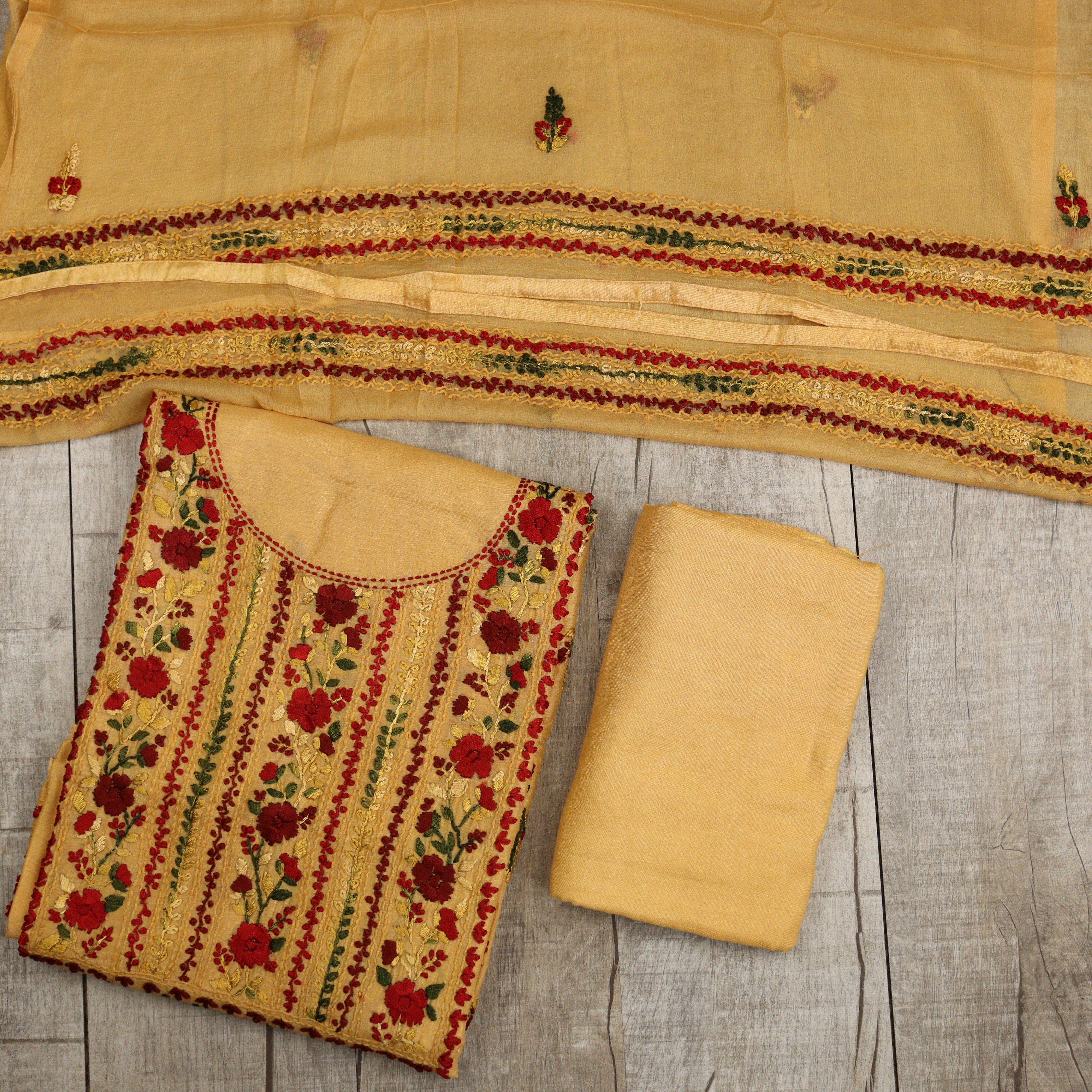 Load image into Gallery viewer, Gajji Silk Handwork Suit-3545
