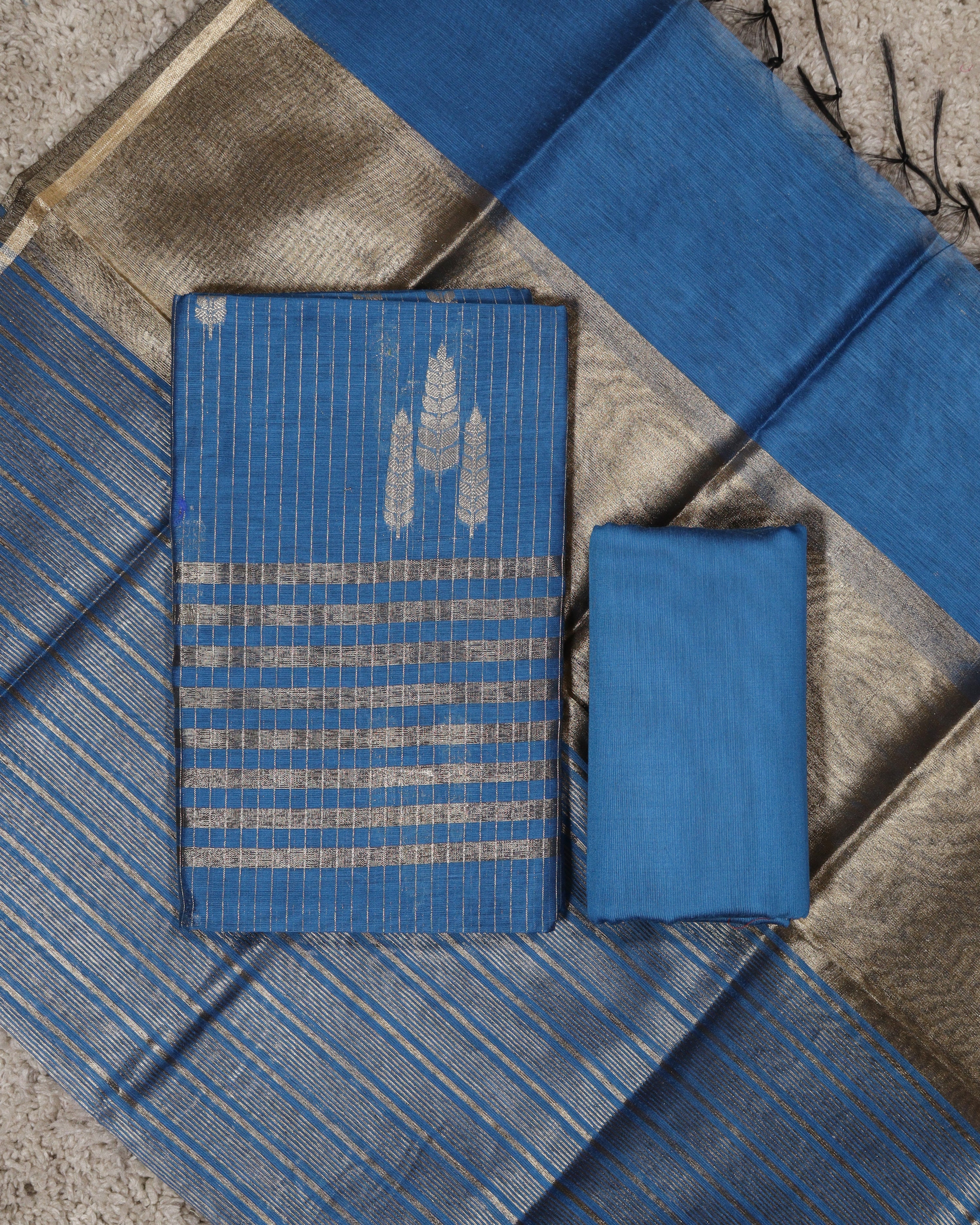 Load image into Gallery viewer, Cotton Silk Unstitched Suit-6499
