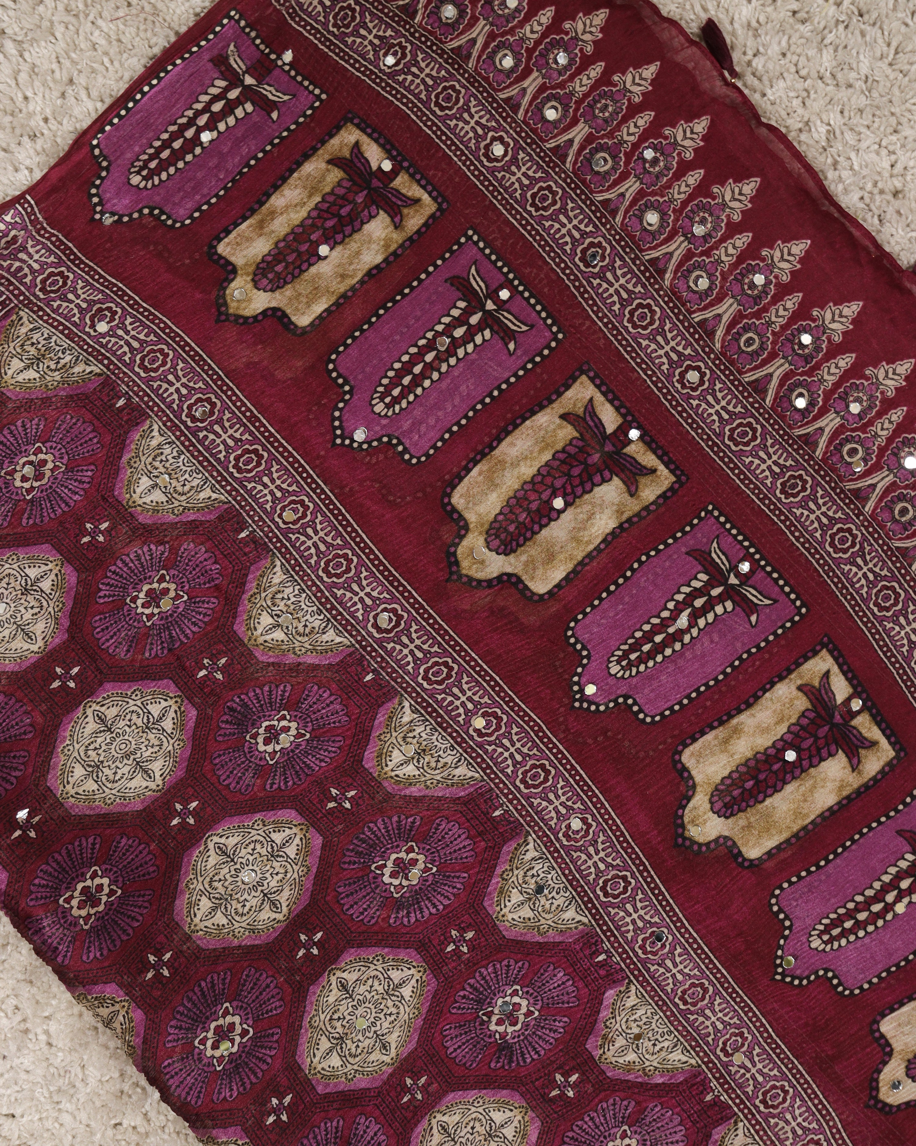 Load image into Gallery viewer, Chiffon Dupatta-6591
