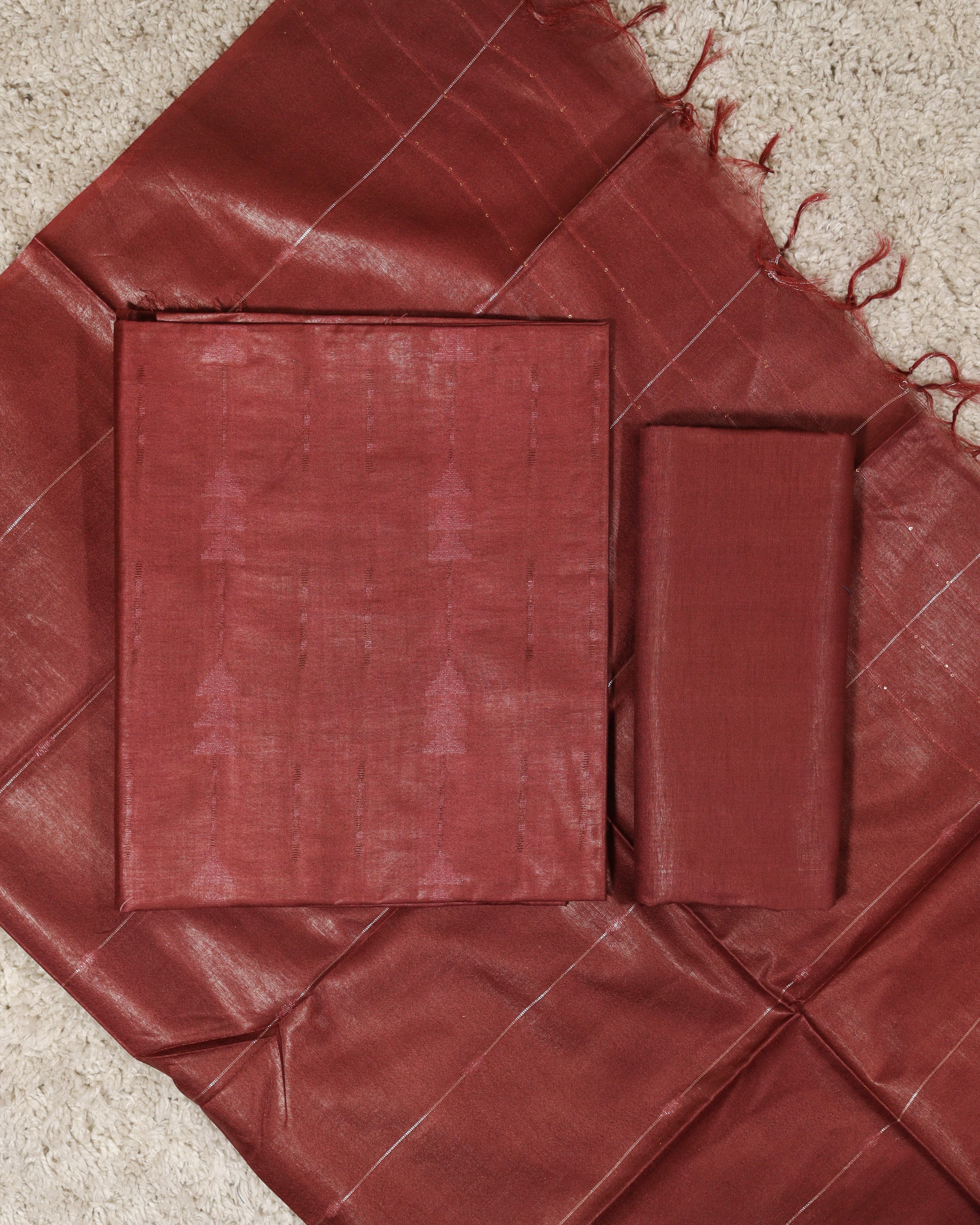 Load image into Gallery viewer, Semi Tussar Silk Unstitched Suit- 6900

