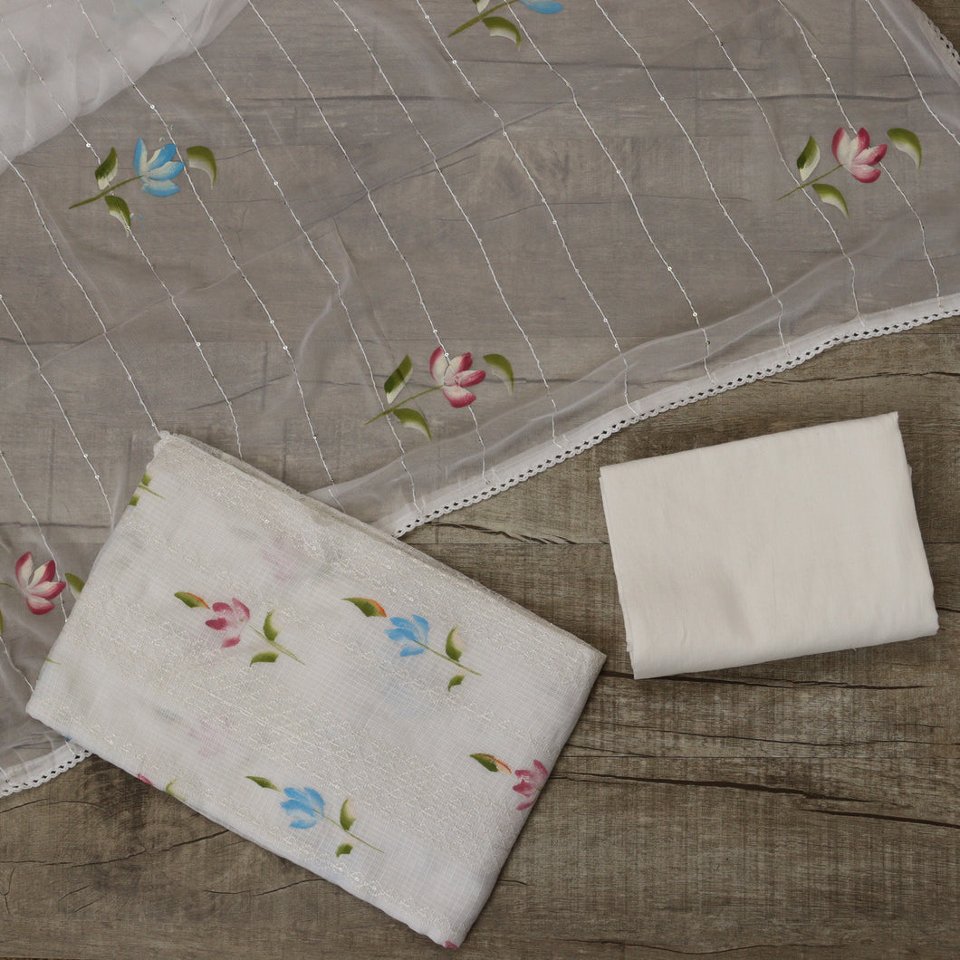 Kota Cotton Hand Paint Suit-3487