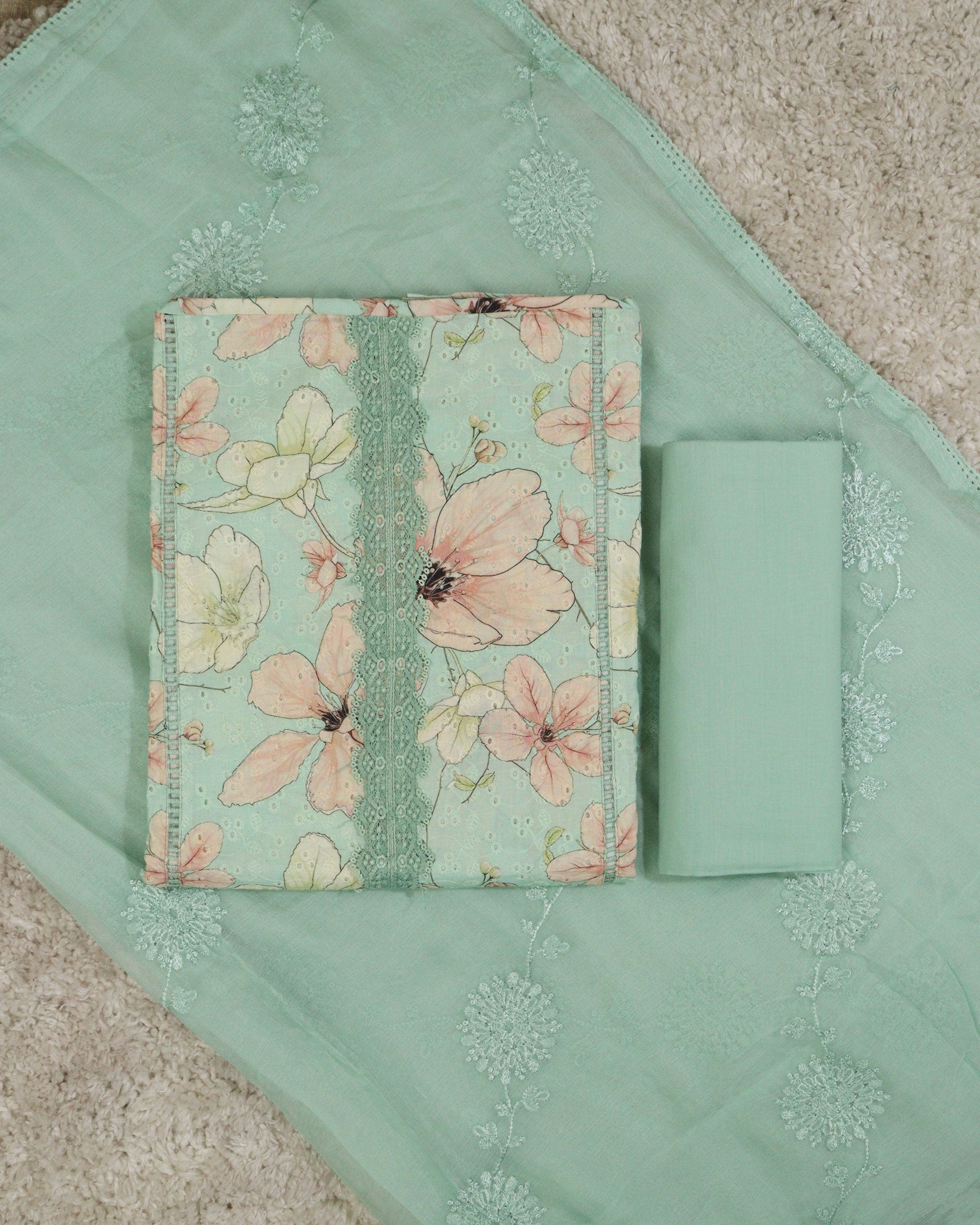 Load image into Gallery viewer, Pure Cotton Unstitched Suit - 2494
