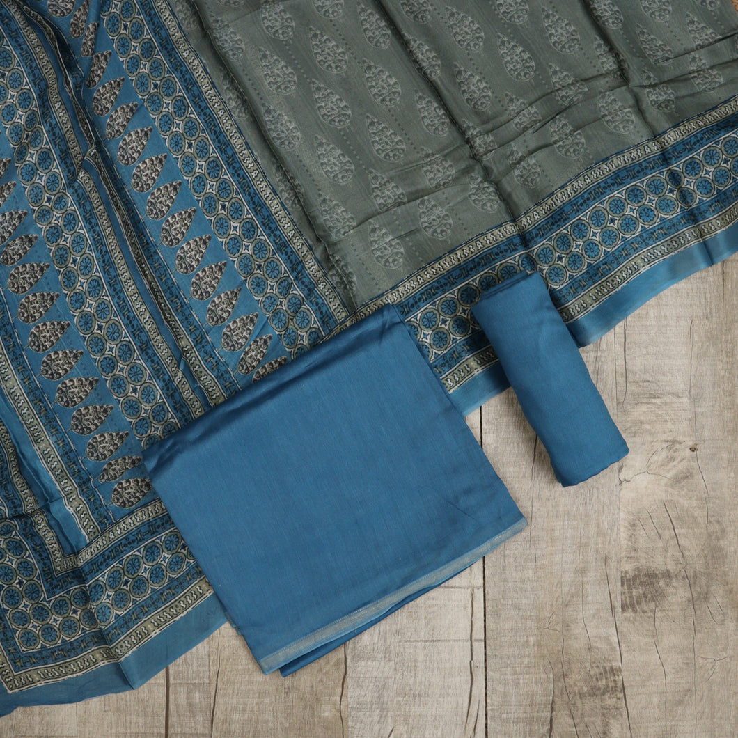 Pure Maheswari Silk Suit-3601