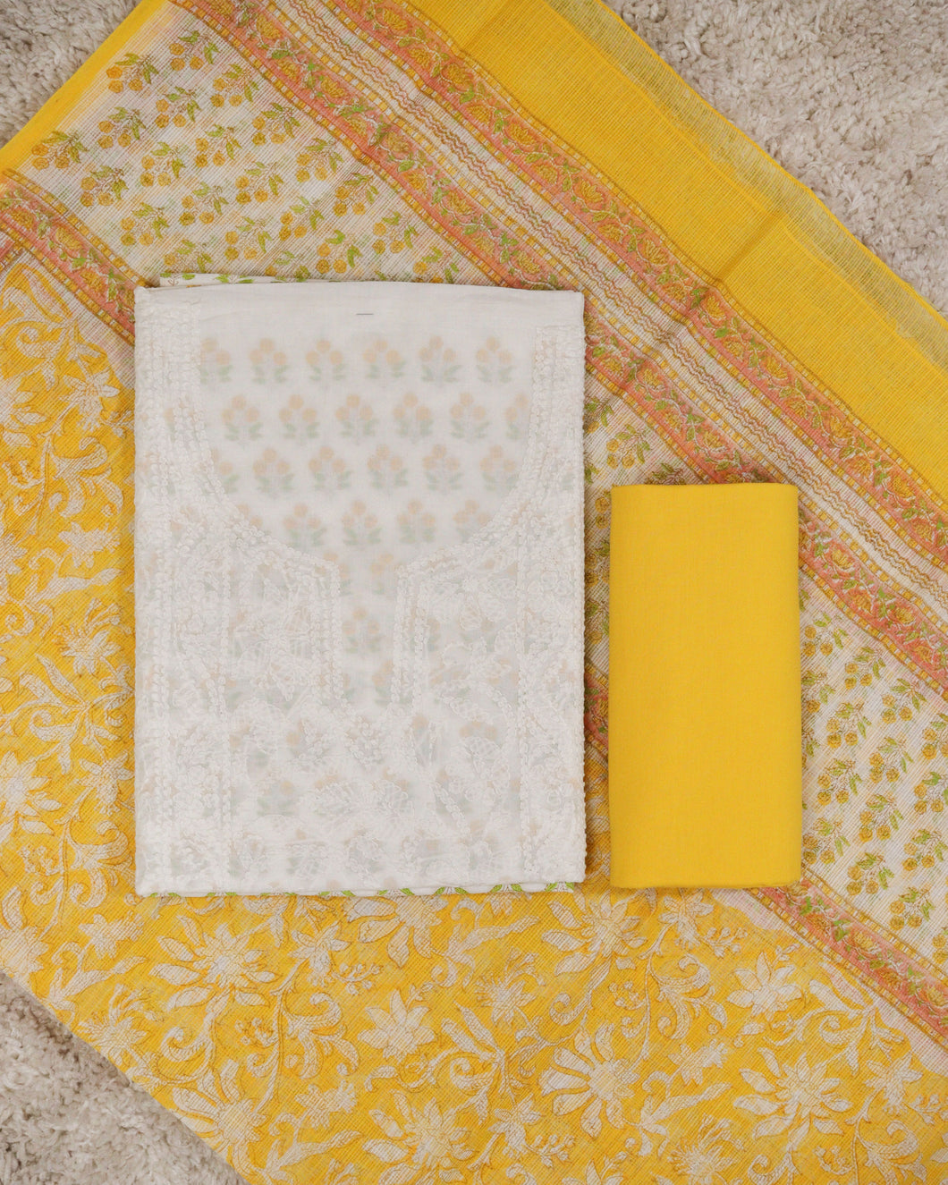 Pure Cotton Unstitched Suit-2849