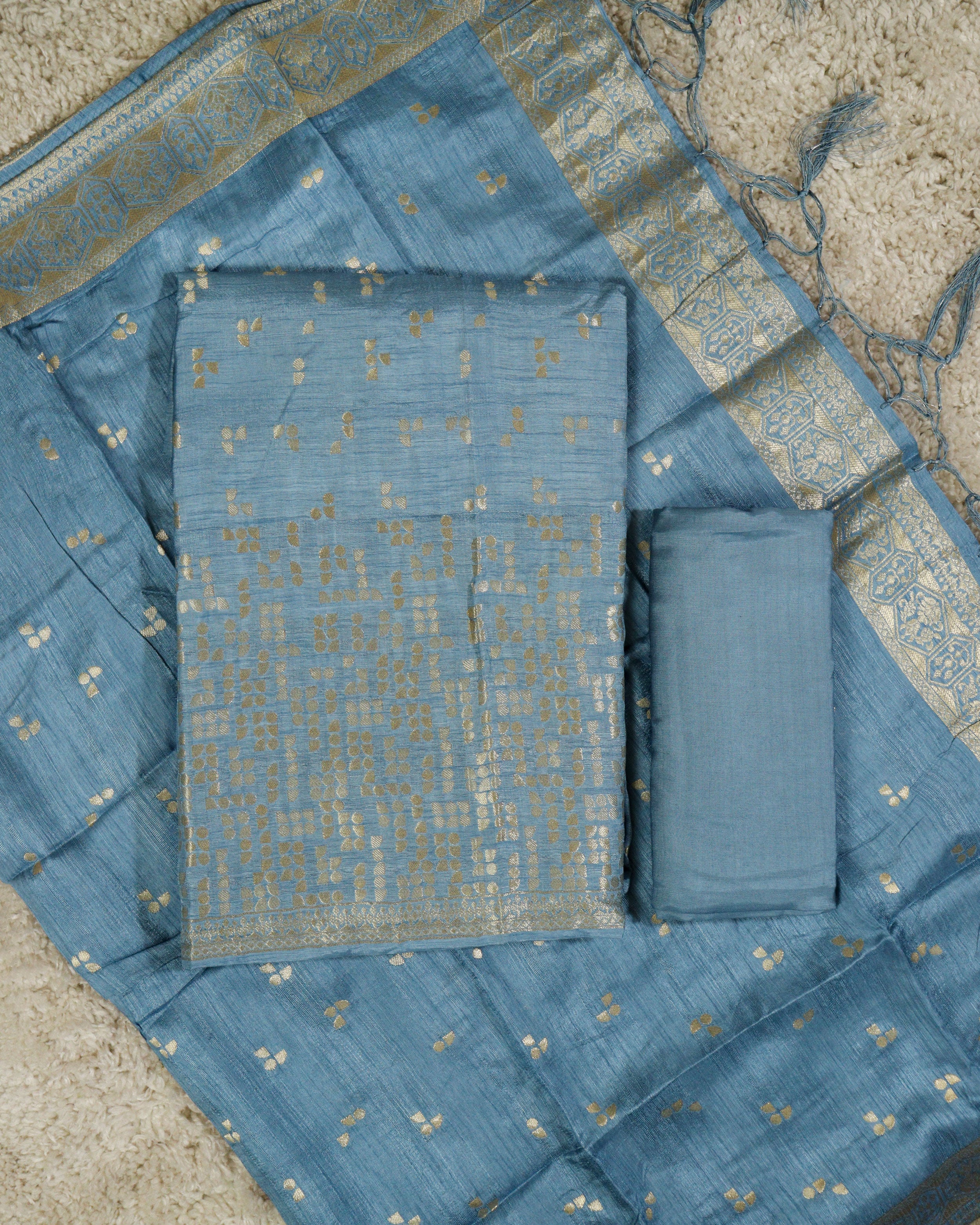 Load image into Gallery viewer, Banarasi Unstitched Suit-2940
