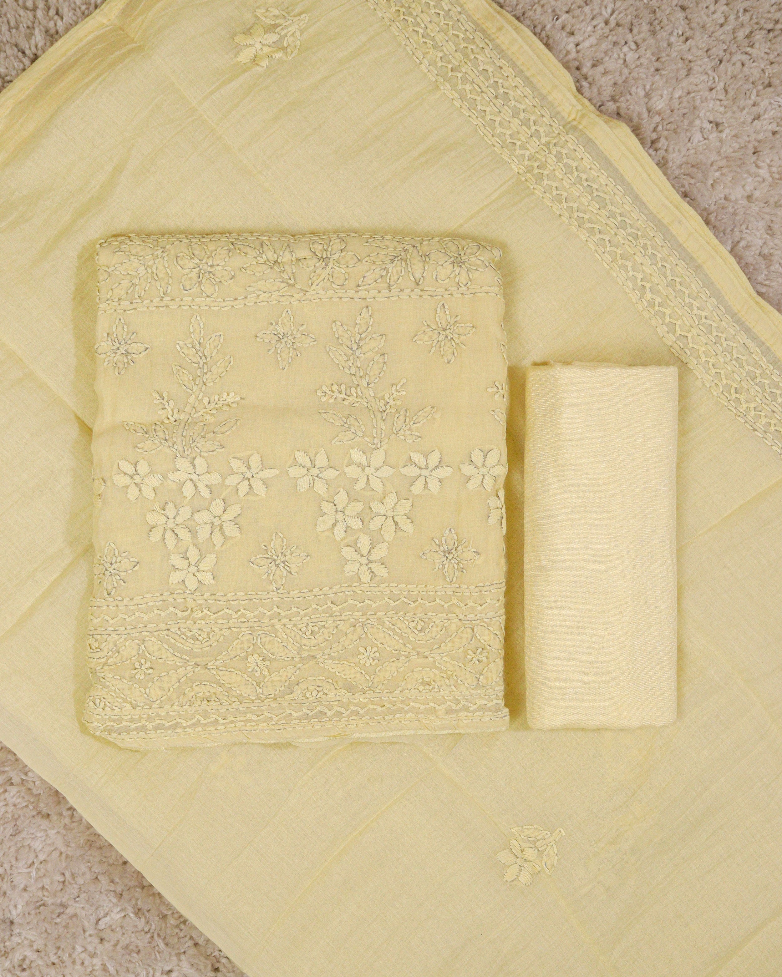Load image into Gallery viewer, Mul Chanderi Unstitched Suit-2933
