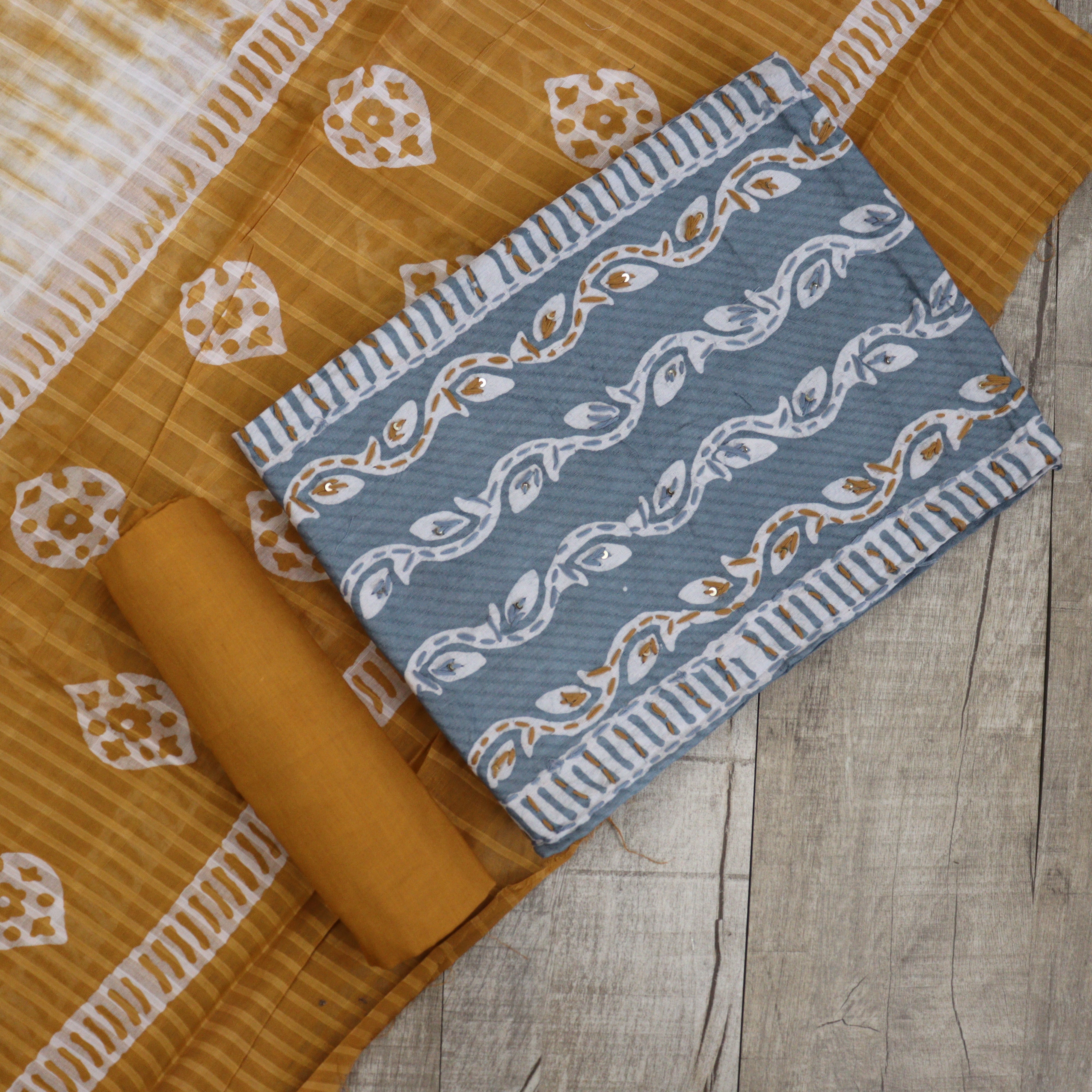 Load image into Gallery viewer, Pure Cotton Hand Batik Suit-3229
