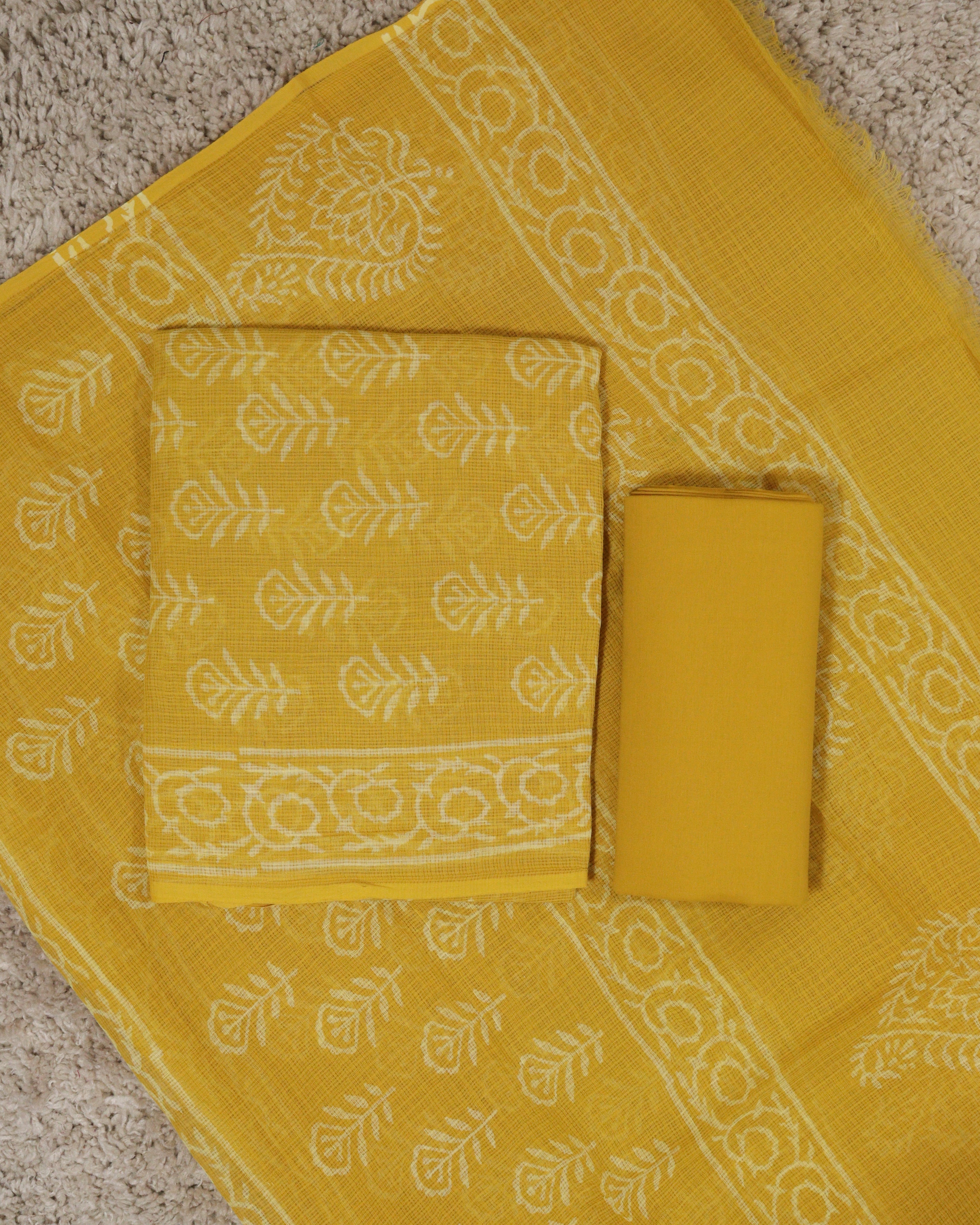 Load image into Gallery viewer, Kota Doria Unstitched Suit-6966
