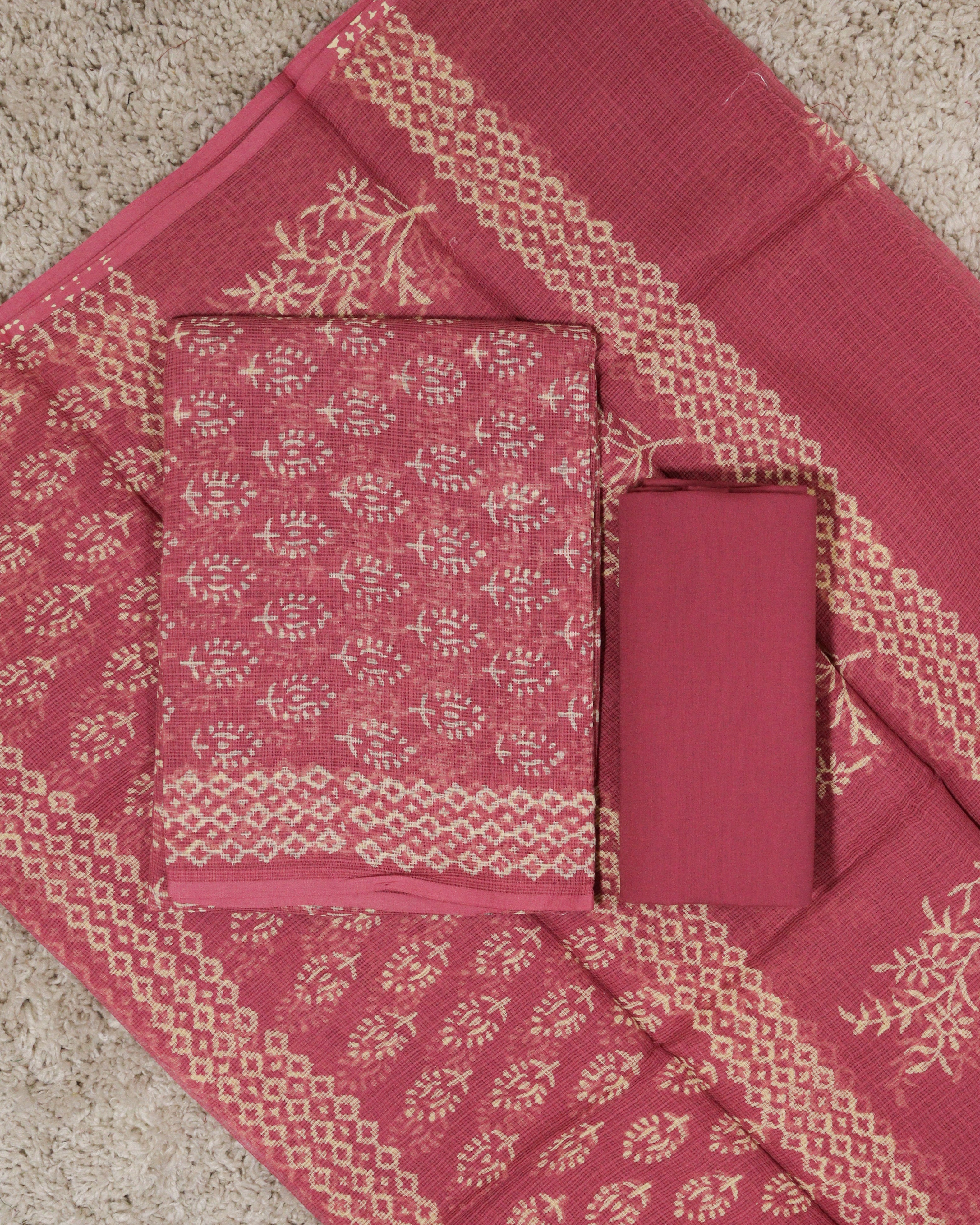 Load image into Gallery viewer, Kota Doria Unstitched Suit-6966
