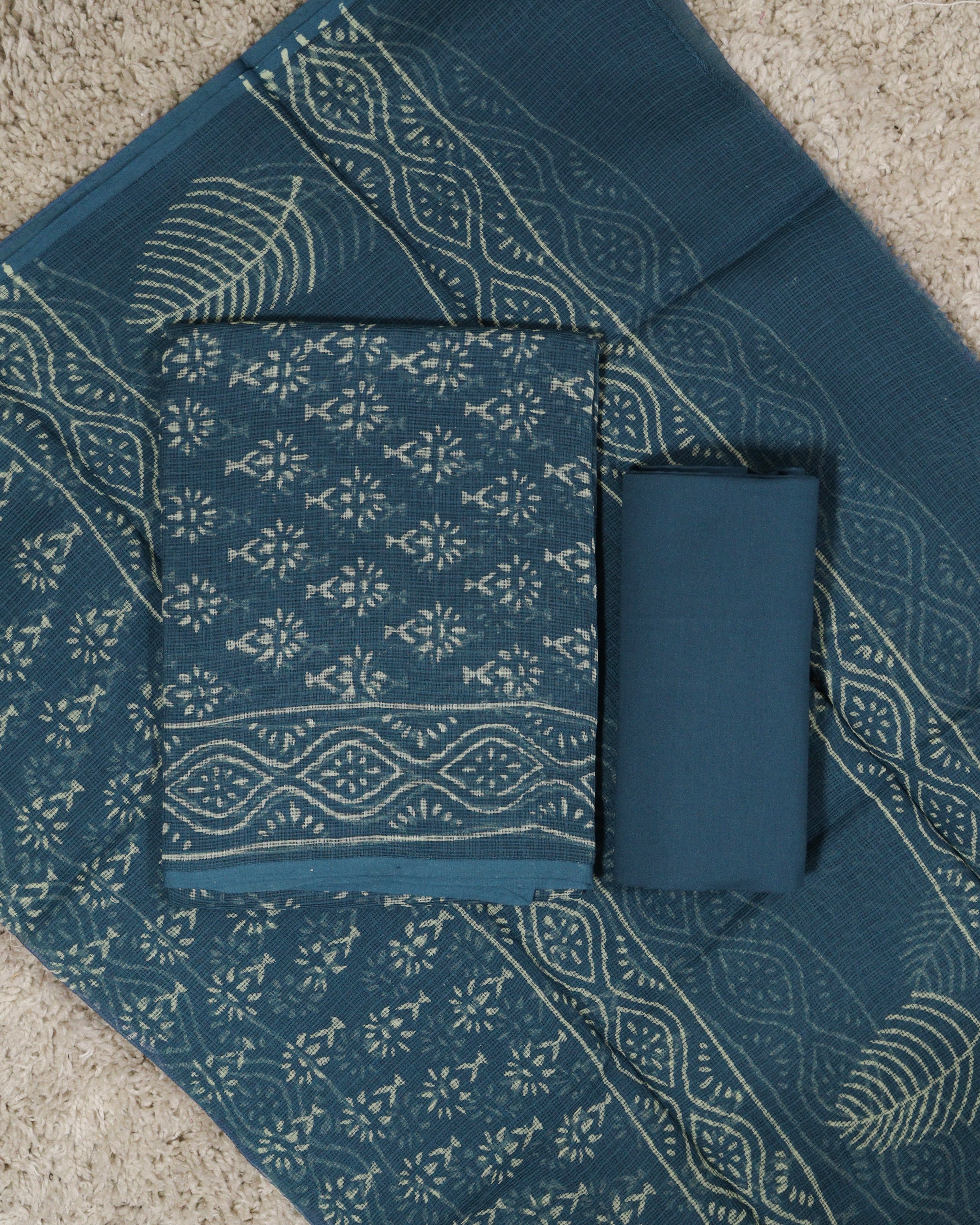Load image into Gallery viewer, Kota Doria Unstitched Suit-6966
