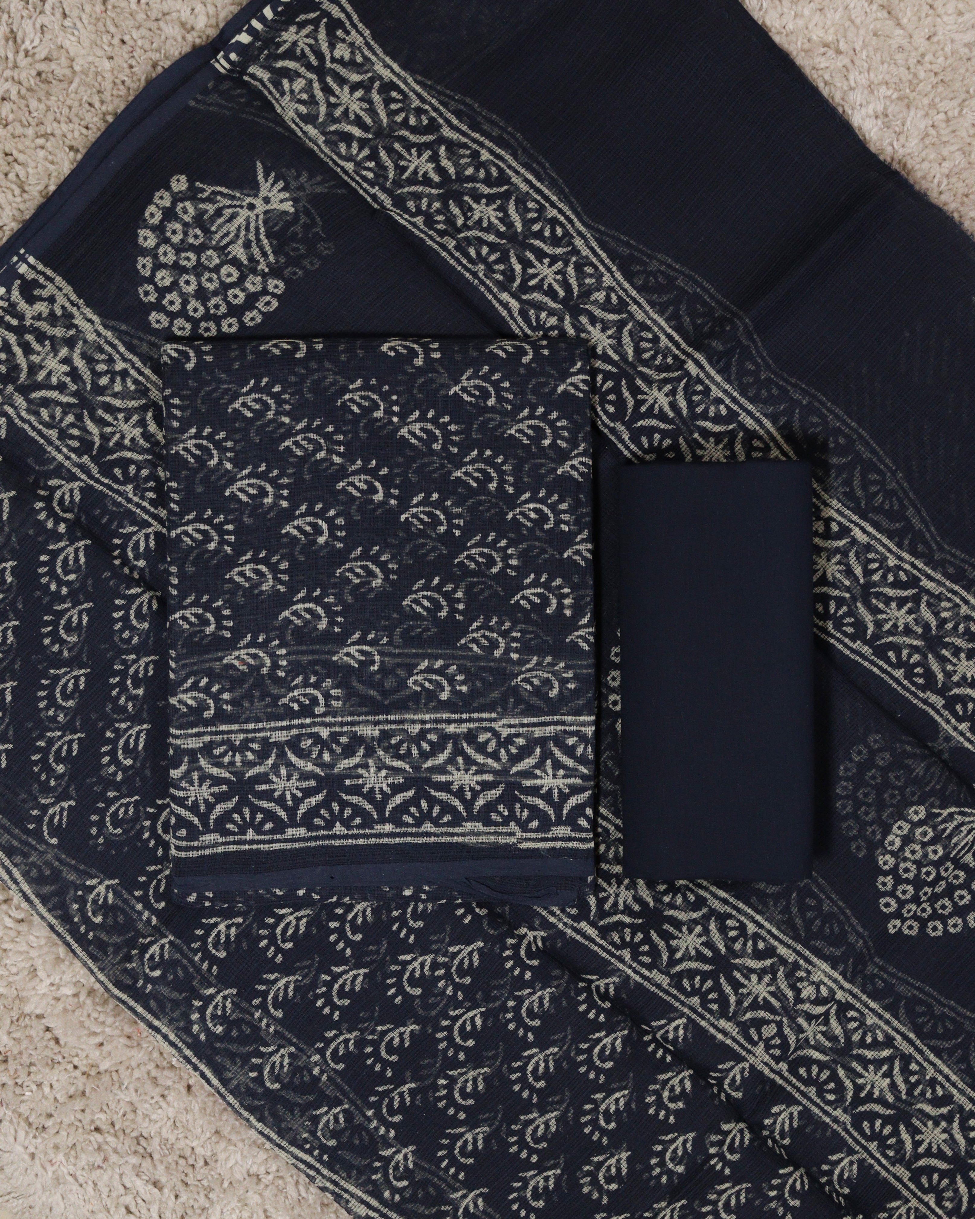 Load image into Gallery viewer, Kota Doria Unstitched Suit-6966
