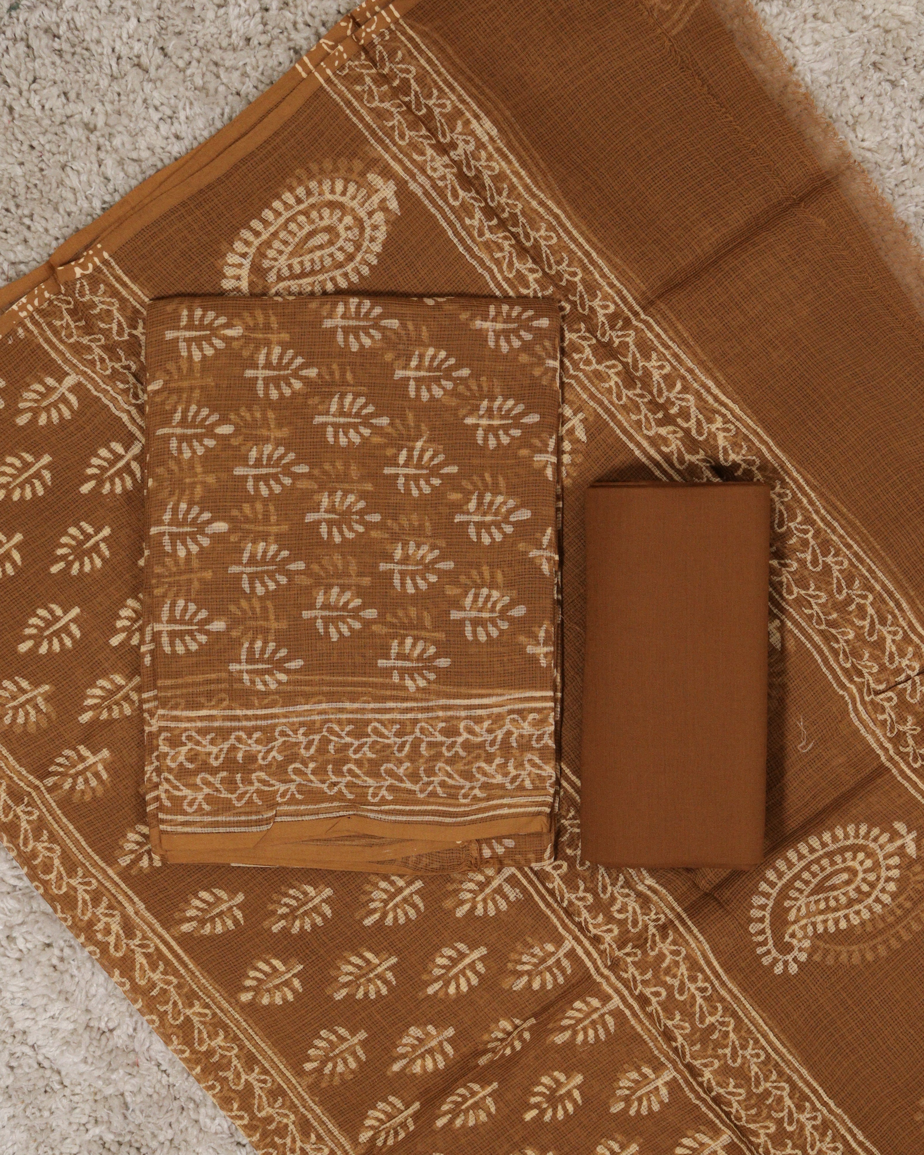 Load image into Gallery viewer, Kota Doria Unstitched Suit-6966
