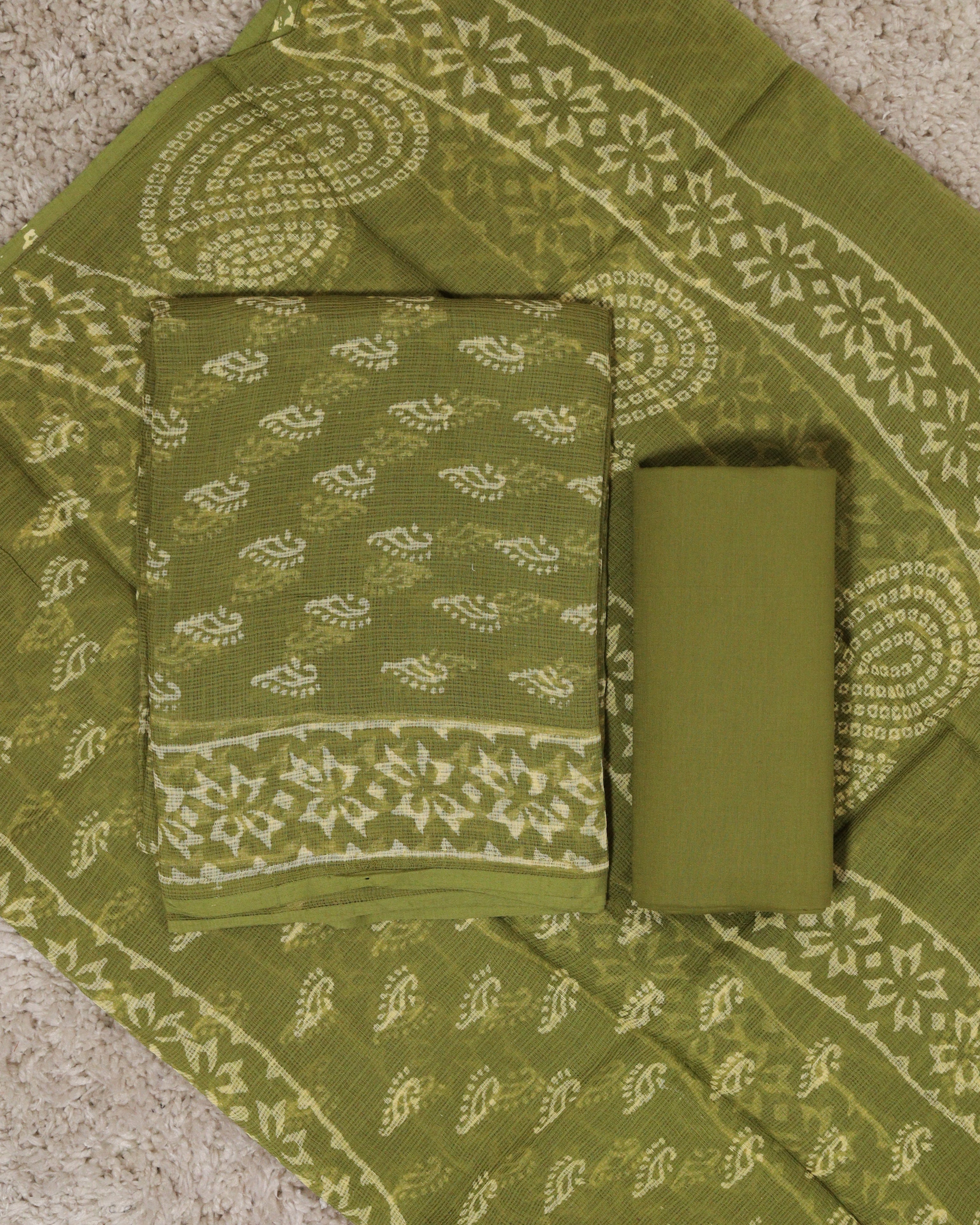 Load image into Gallery viewer, Kota Doria Unstitched Suit-6966
