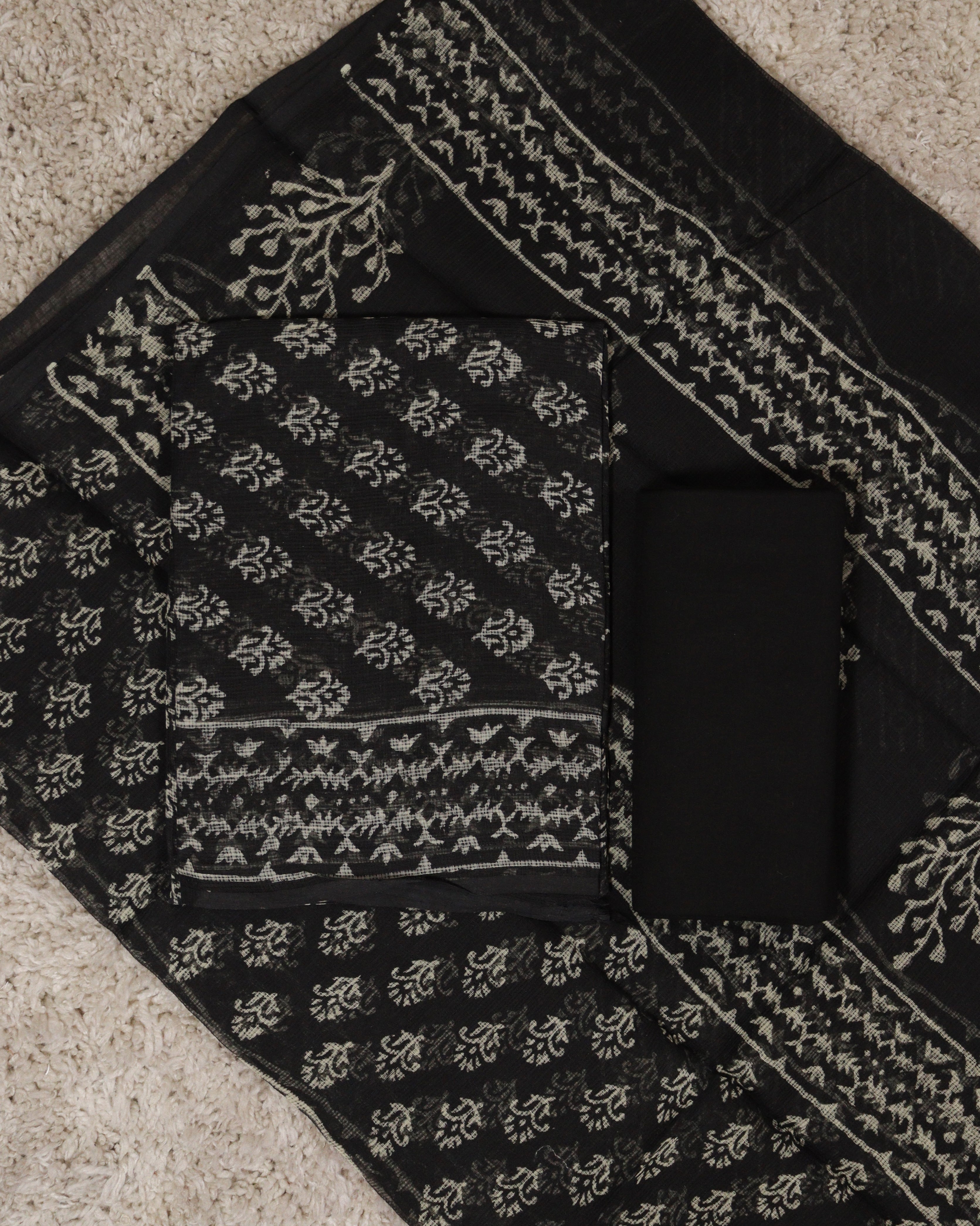 Load image into Gallery viewer, Kota Doria Unstitched Suit-6966
