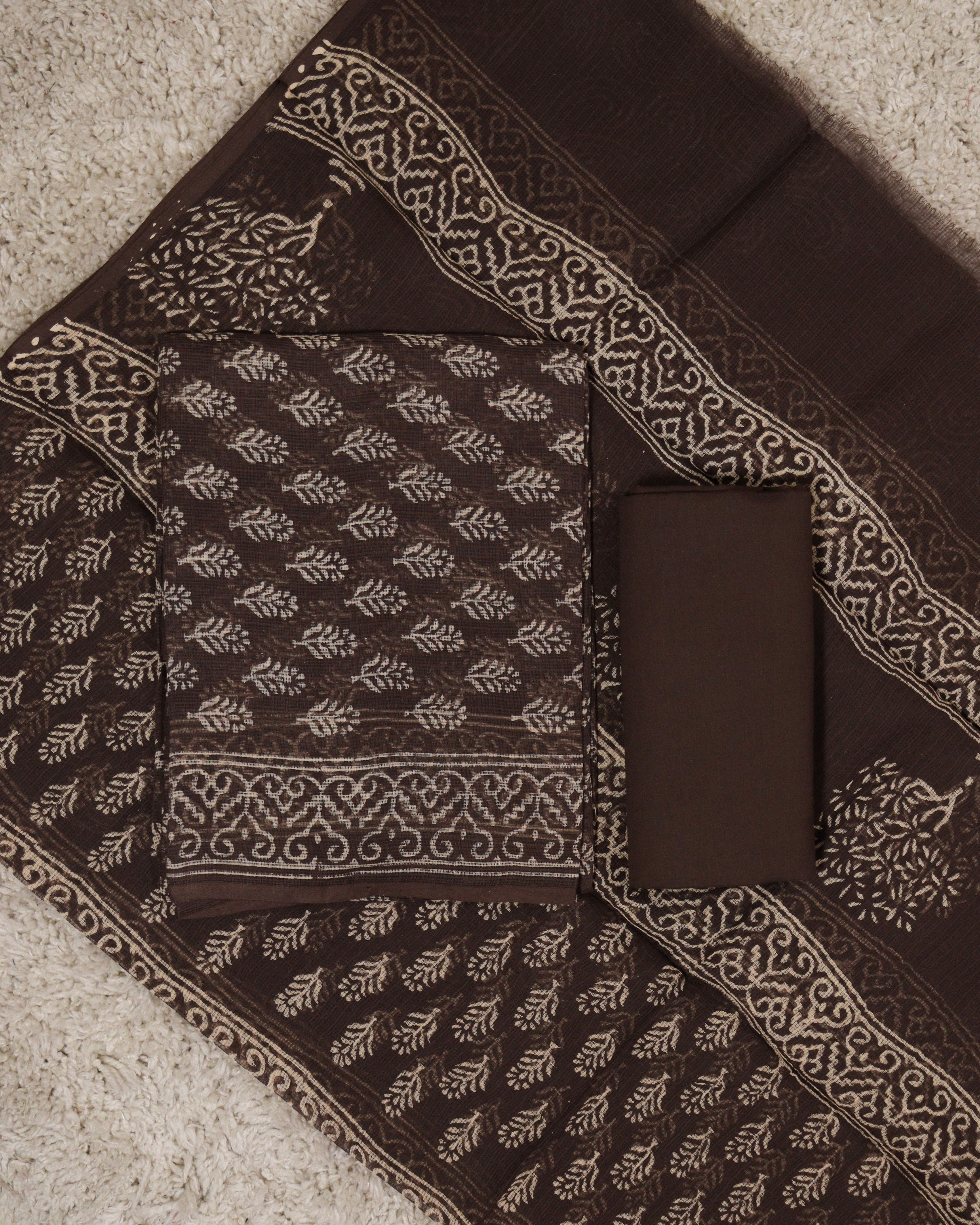 Load image into Gallery viewer, Kota Doria Unstitched Suit-6966

