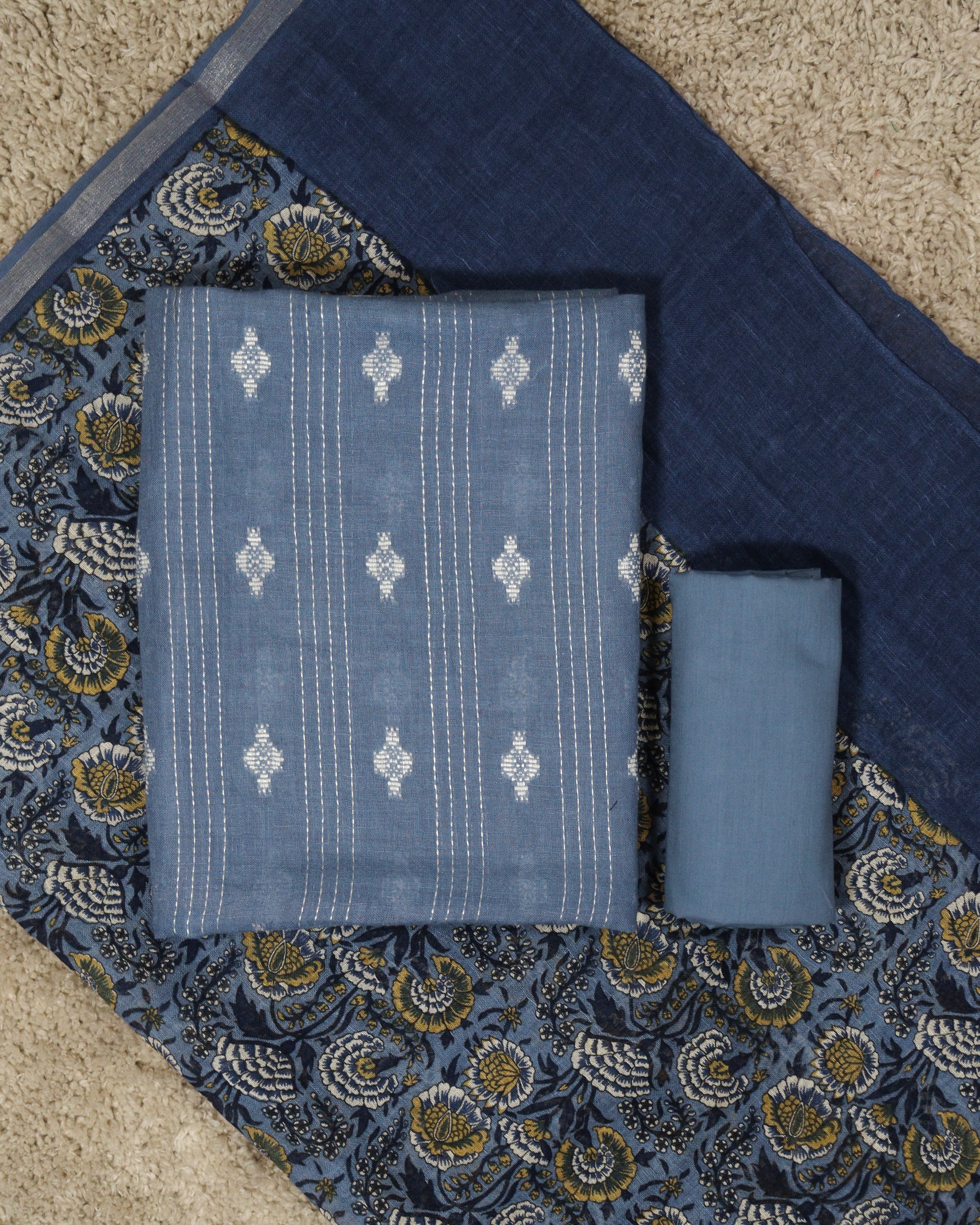 Load image into Gallery viewer, Linen Unstitched Suit-7169

