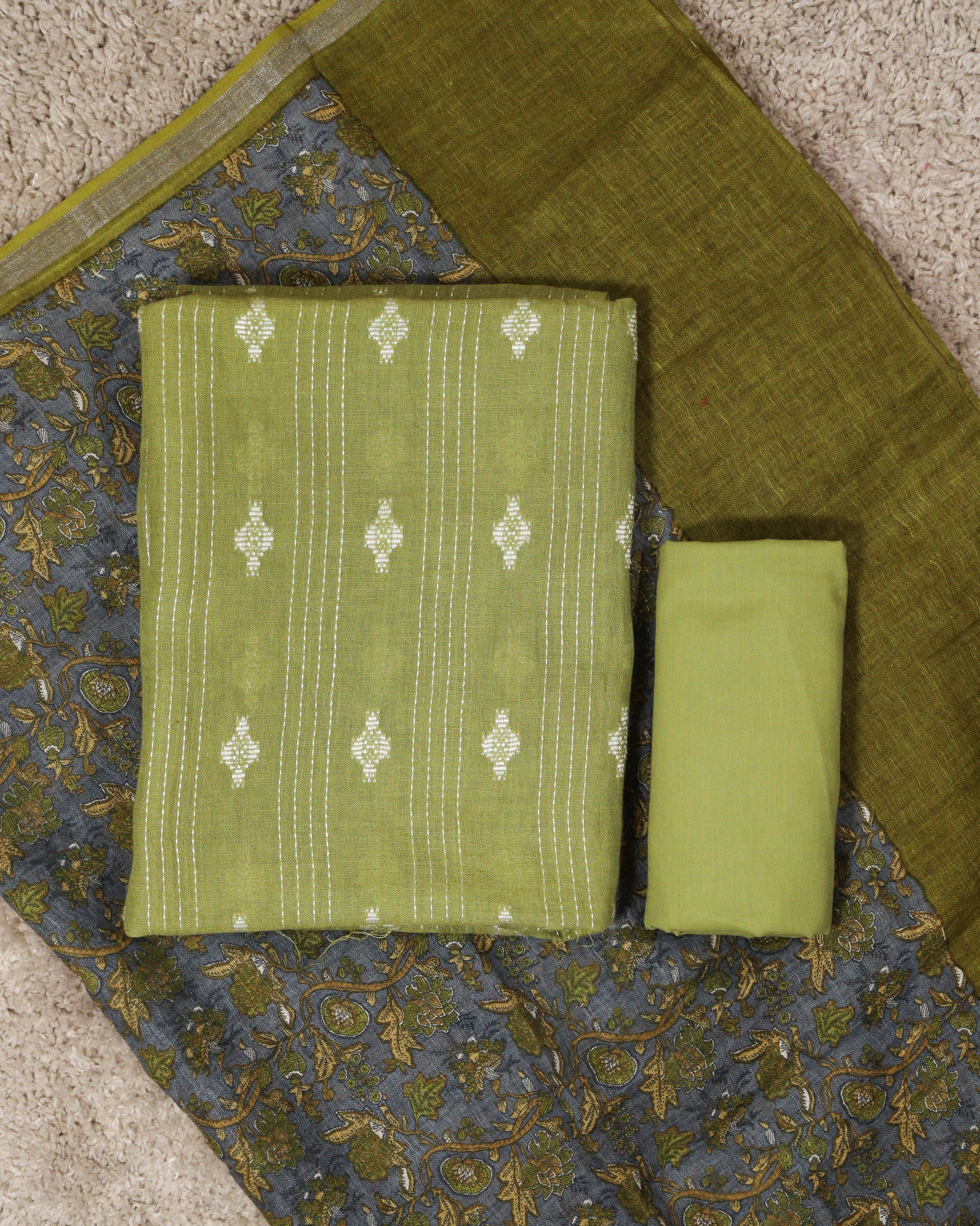 Load image into Gallery viewer, Linen Unstitched Suit-7169
