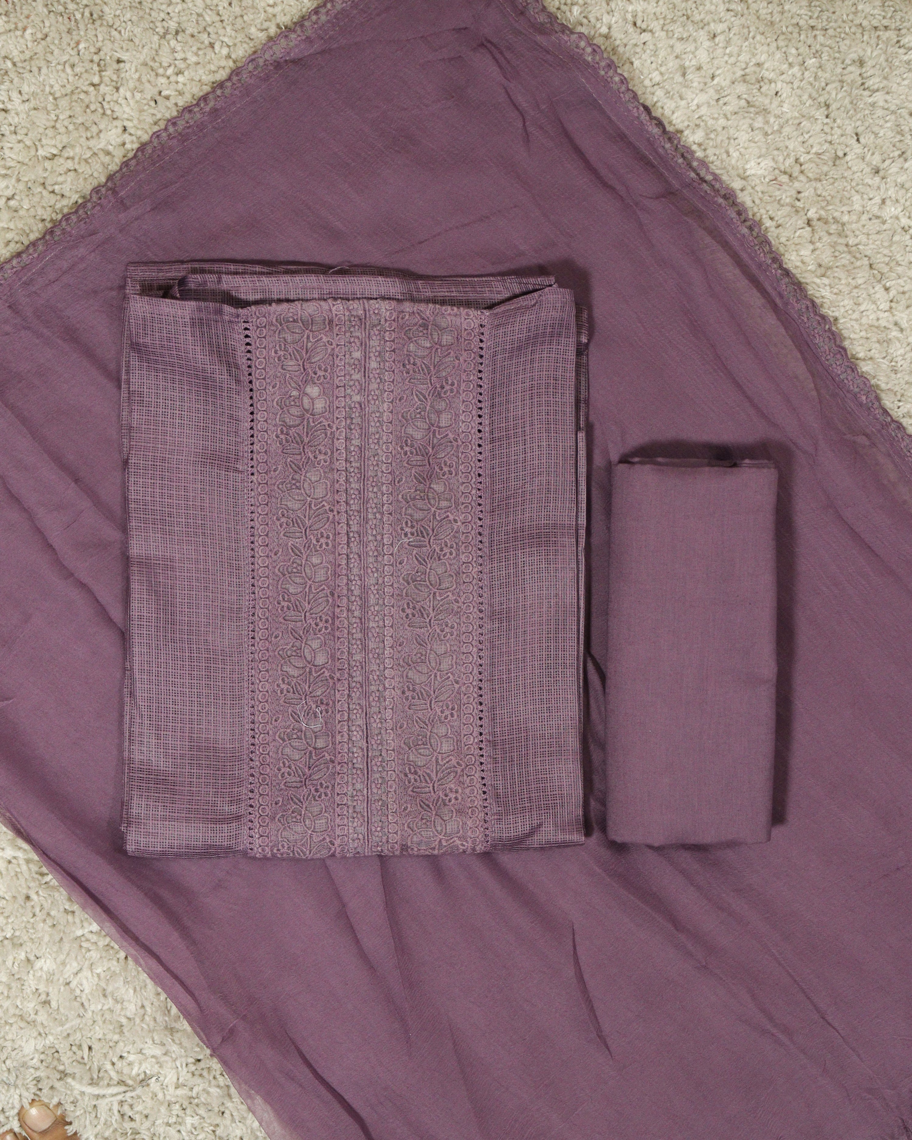 Load image into Gallery viewer, Silky Kota Unstitched Suit-7167
